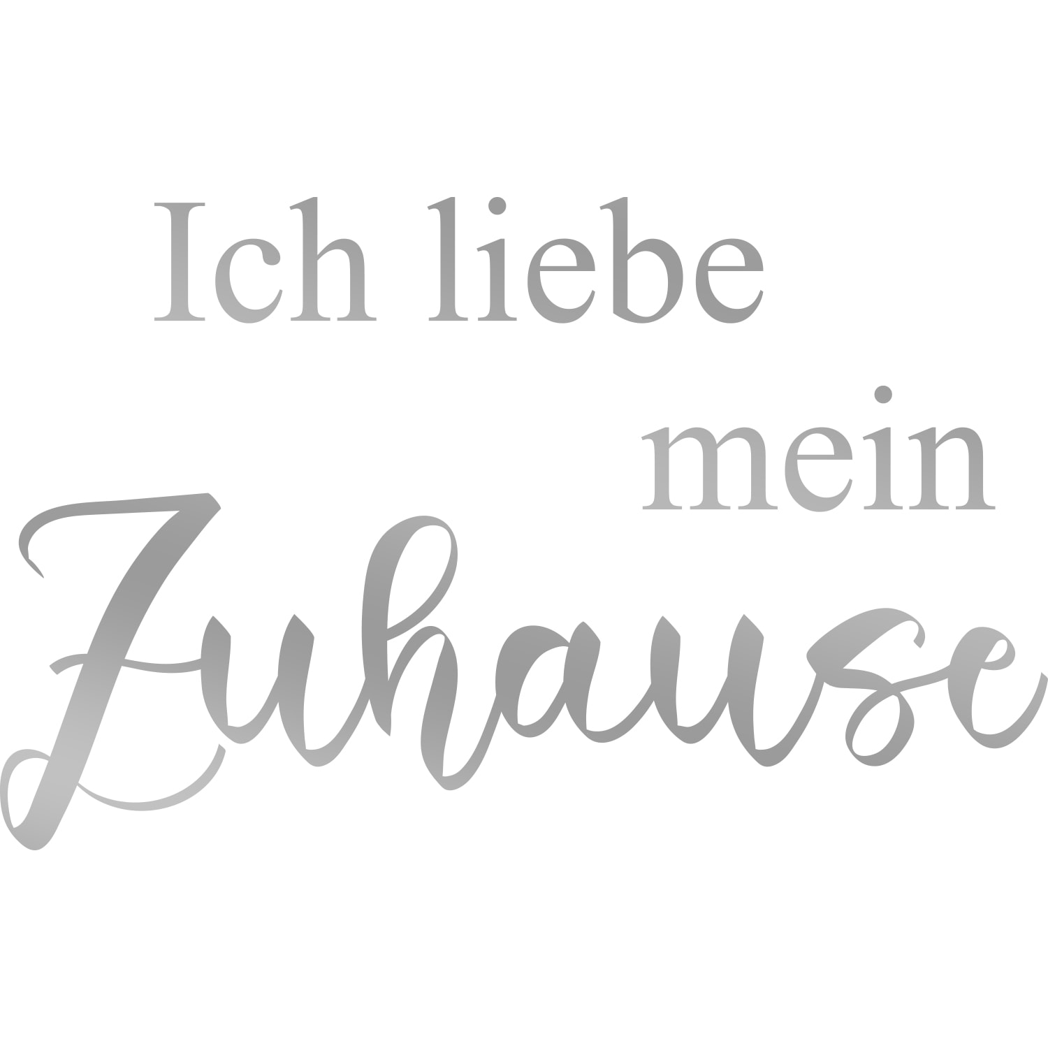 my home Wandtattoo »Ich liebe mein Zuhause«, (1 St.), Wandaufkleber, selbstklebend, rückstandslos abziehbar, Sticker, Spruch