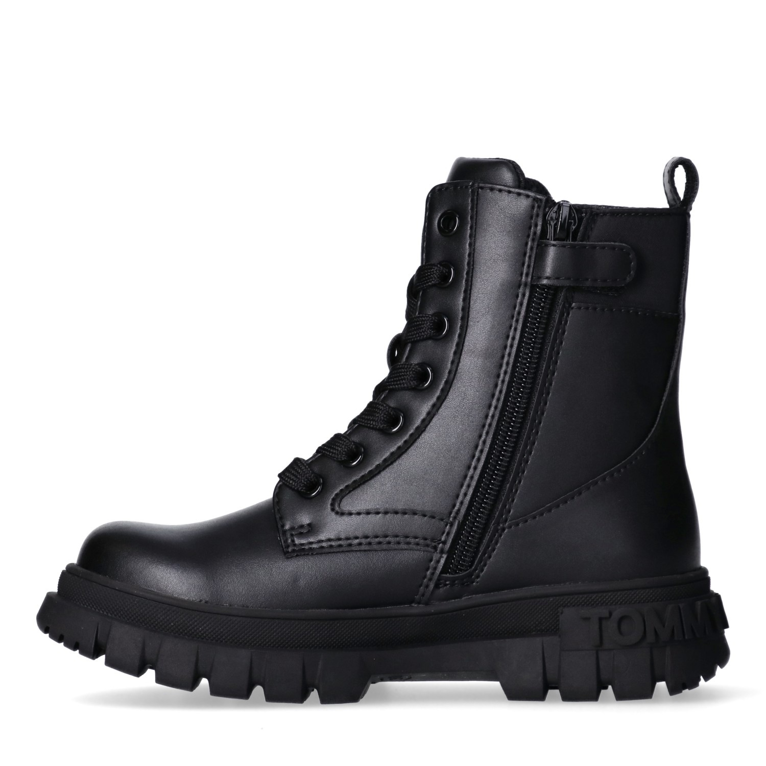 Tommy Hilfiger Schnürboots, Biker Boots, Winterboots mit Blockabsatz