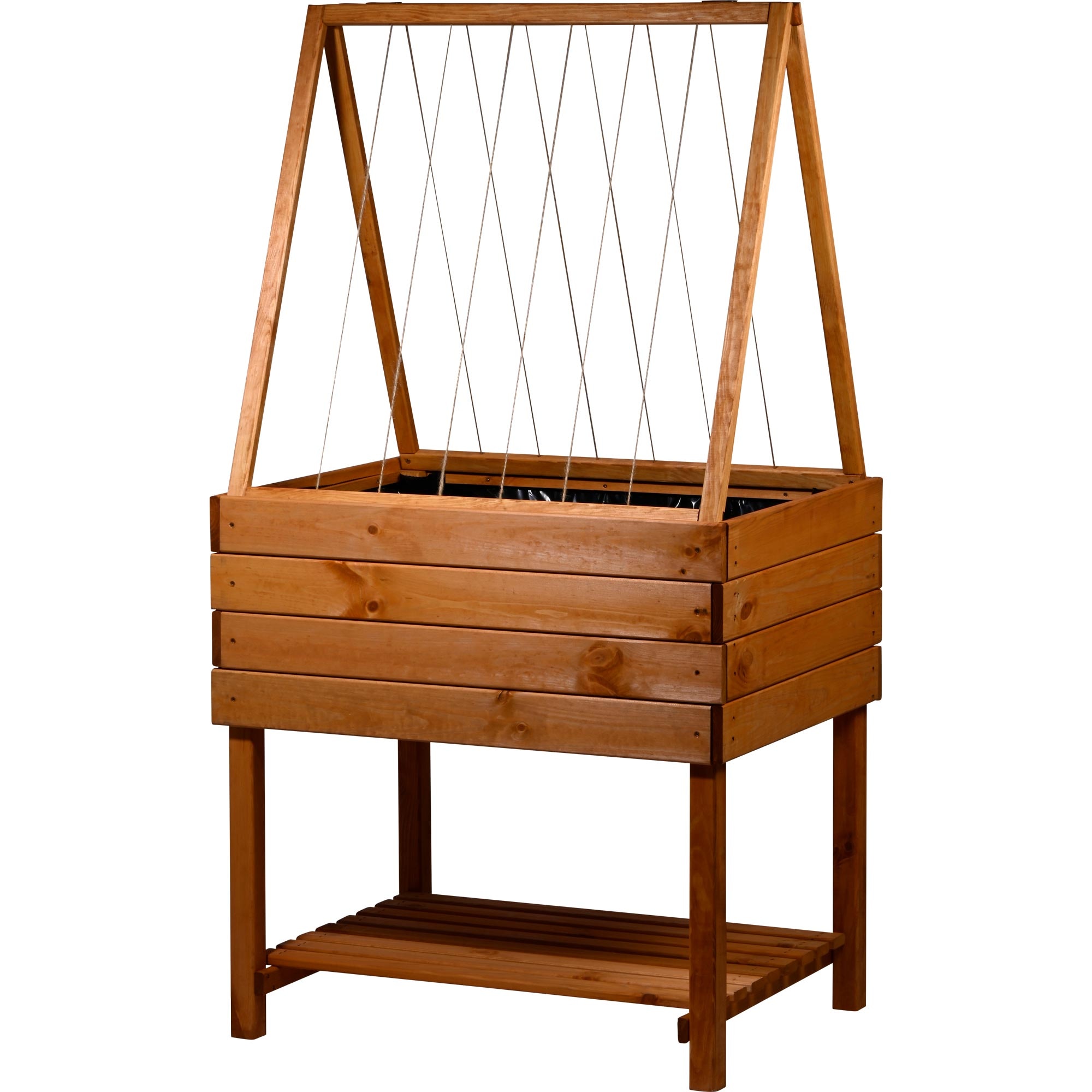 dobar Hochbeet »Kubus 2.0 inkl. Rankhilfen-Aufsatz« Maße ca. 80 x 60 x 146 cm (LxBxH), Innenmaße: ca. 74 x 54 x 26,5 cm