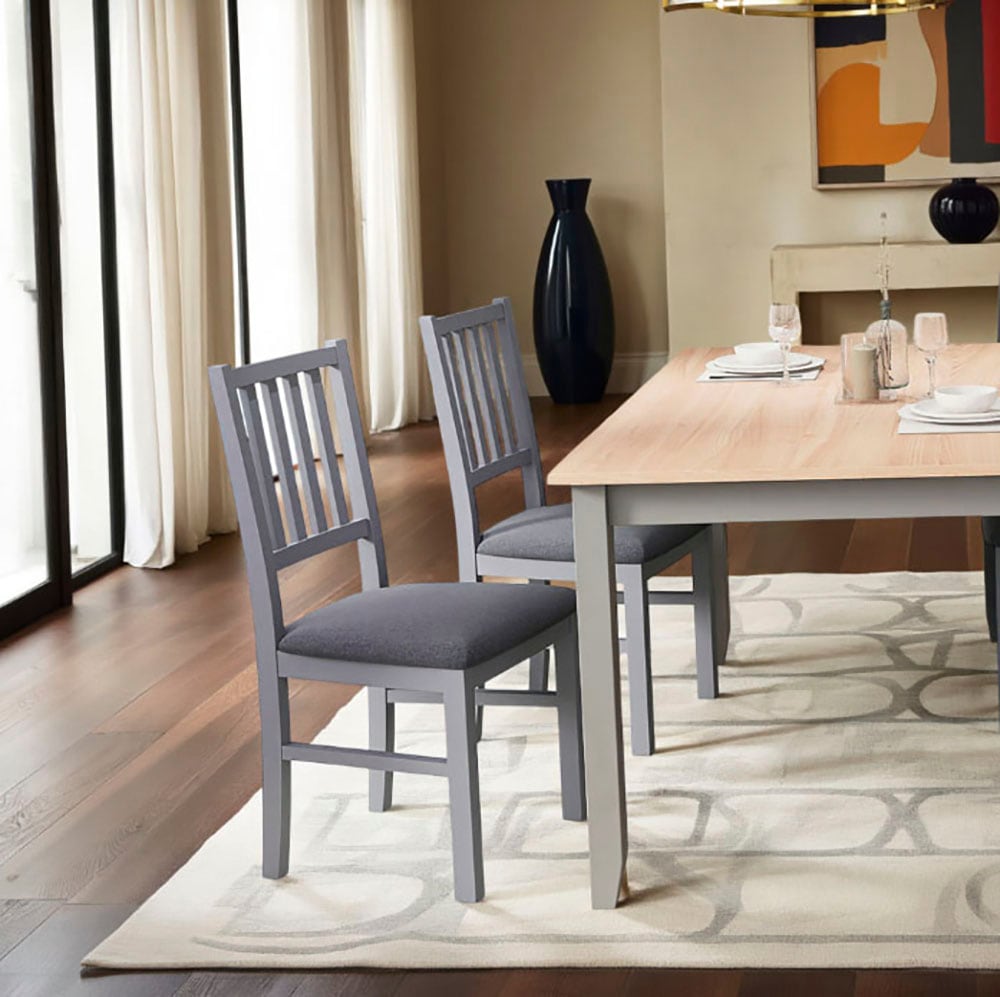 Inter Link Esszimmerstuhl »Esszimmerstuhl Luzerna« (Set) 2 Stk.Massiv, 2er set, gepolstert, montiert, BxTxH: ca. 42 x 47 x 94,5 cm