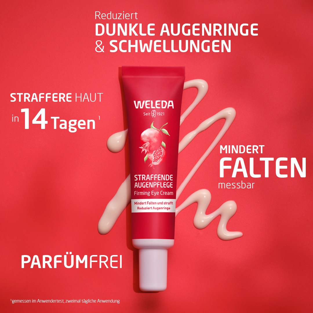 WELEDA Gesichtspflege »Weleda Straffende Augenpflege Granatapfel & Maca-Peptide«
