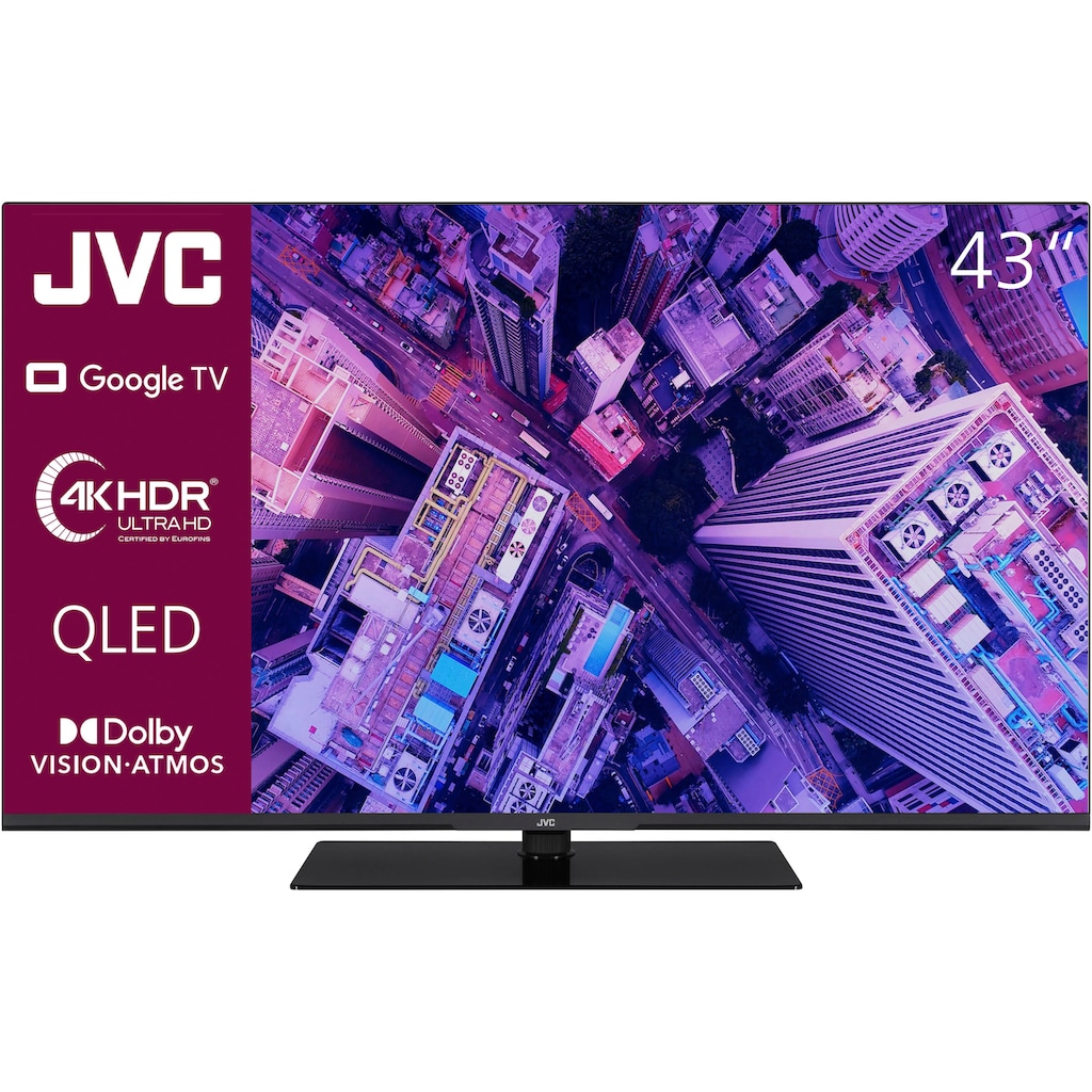 JVC QLED-Fernseher »LT-43VGQ8255«, 108 cm/43 Zoll, 4K Ultra HD, Smart-TV-Google TV