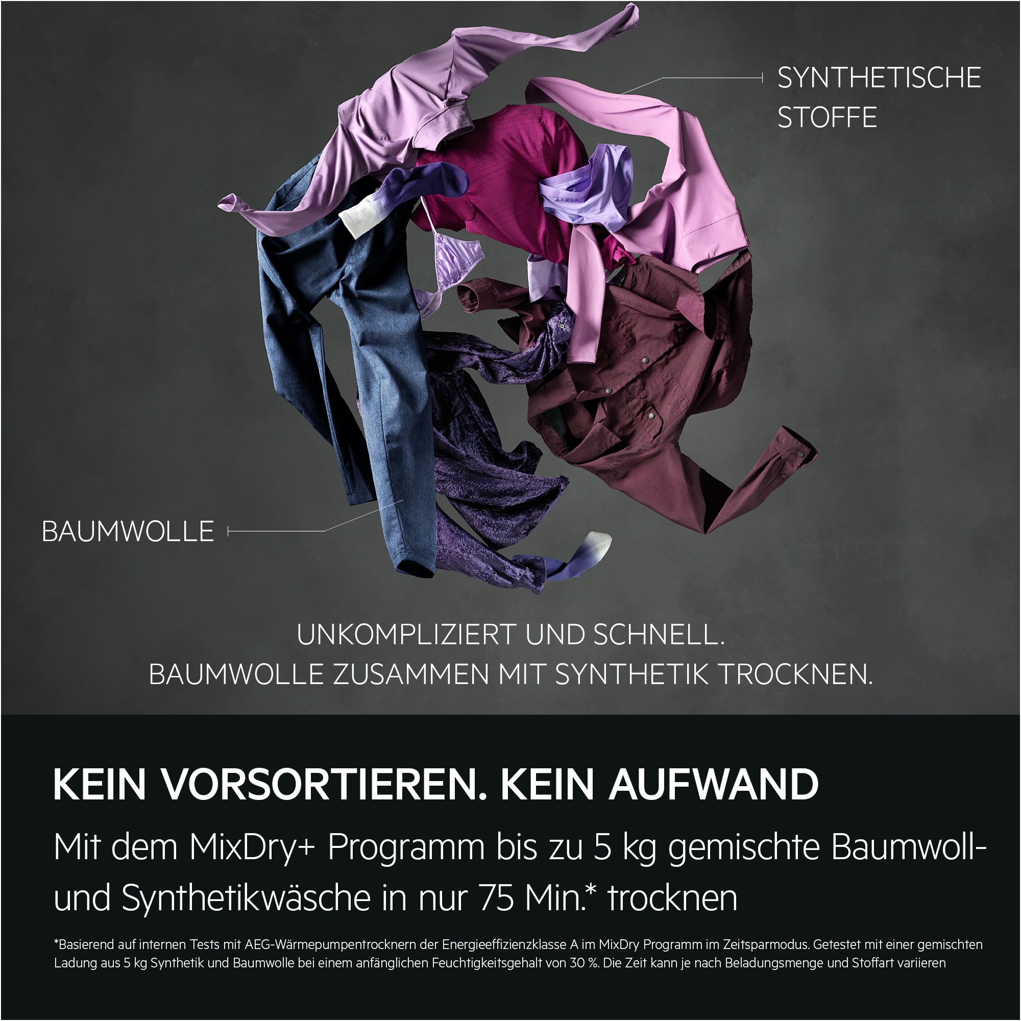 AEG Wärmepumpentrockner »TR9XW80890« 9000 AbsoluteCare® Plus Dreifach A-Klasse: leise, effizient & trocken ohne Raumfeuchtigkeit