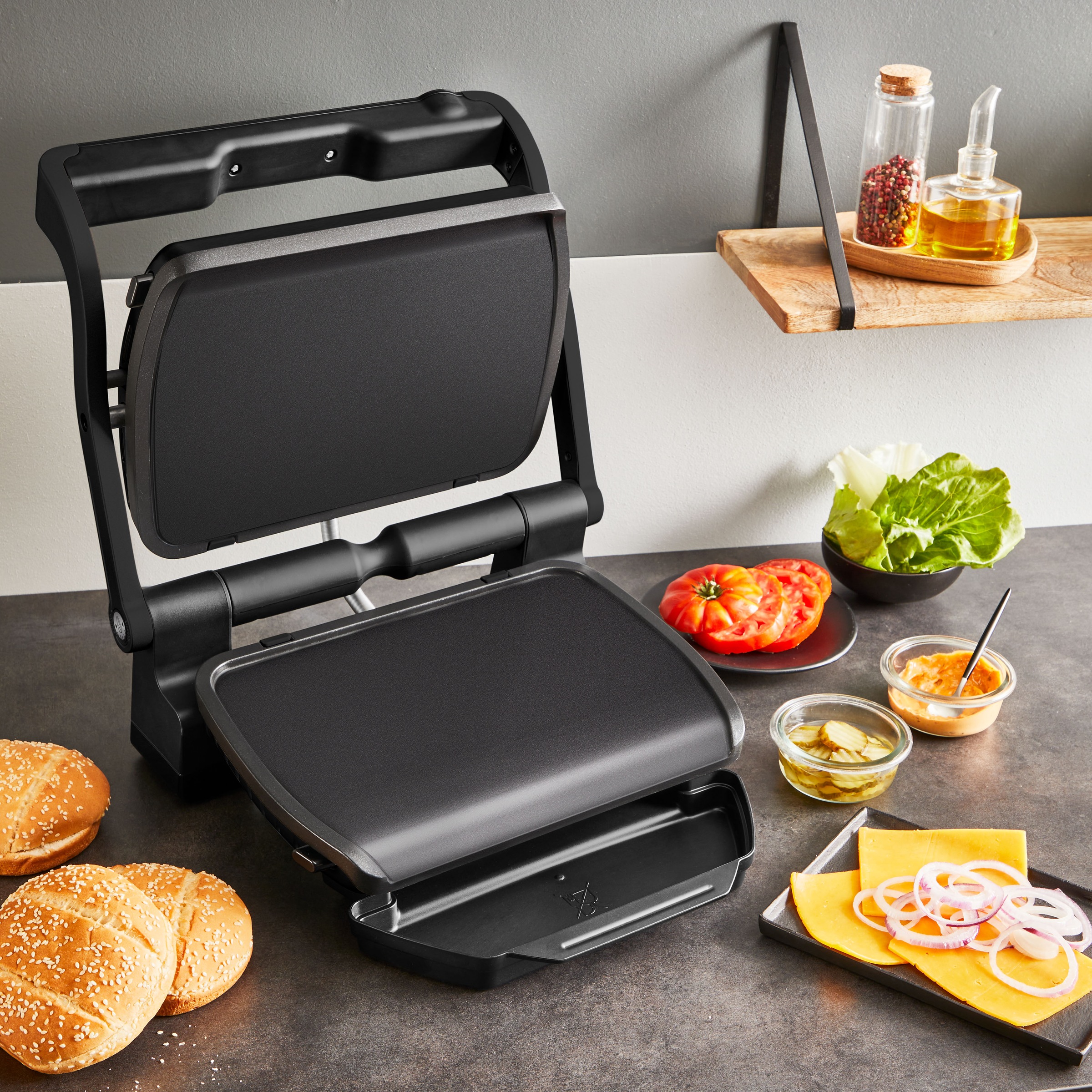 Tefal Backblech »XA7288 OptiGrill«, Aluminium, (Set), Plancha-Platten, für günstig online kaufen