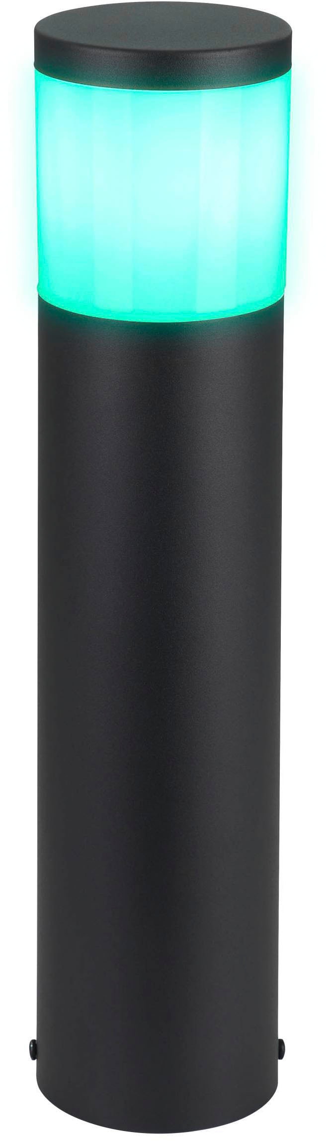 EGLO Stehlampe »BASALGO-Z Stehleuchte, Außenbeleuchtung, schwarz, IP44, ZigBee 3.0«, Leuchtmittel E27 | Leuchtmittel wechselbar-ohne Leuchtmittel, App / Sprachsteuerung Alexa, ‎‎112x110x470cm, exkl. Fernbedienung