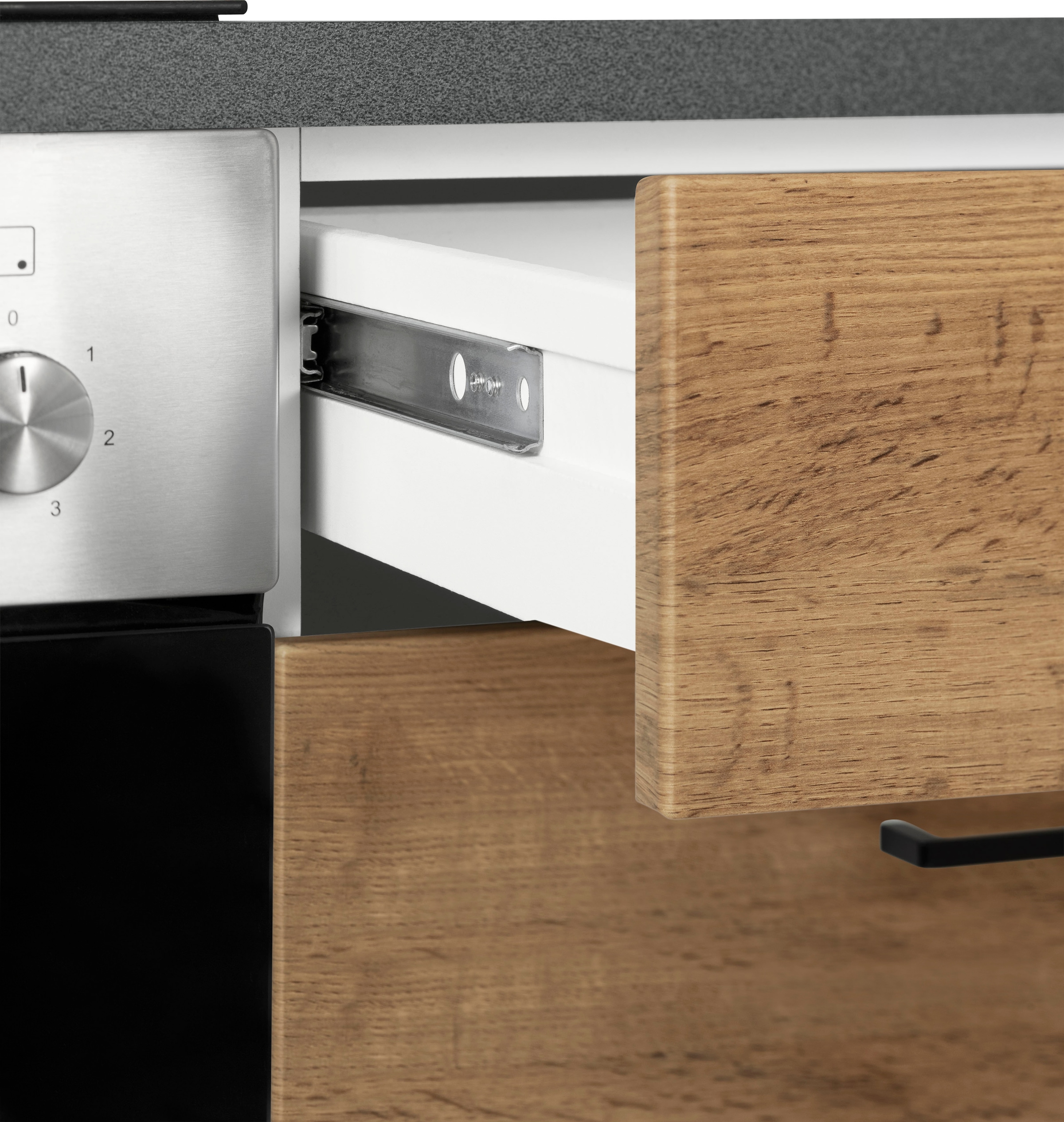 KOCHSTATION Küchenzeile »KS-Trier«, mit E-Geräten, Breite 330 cm