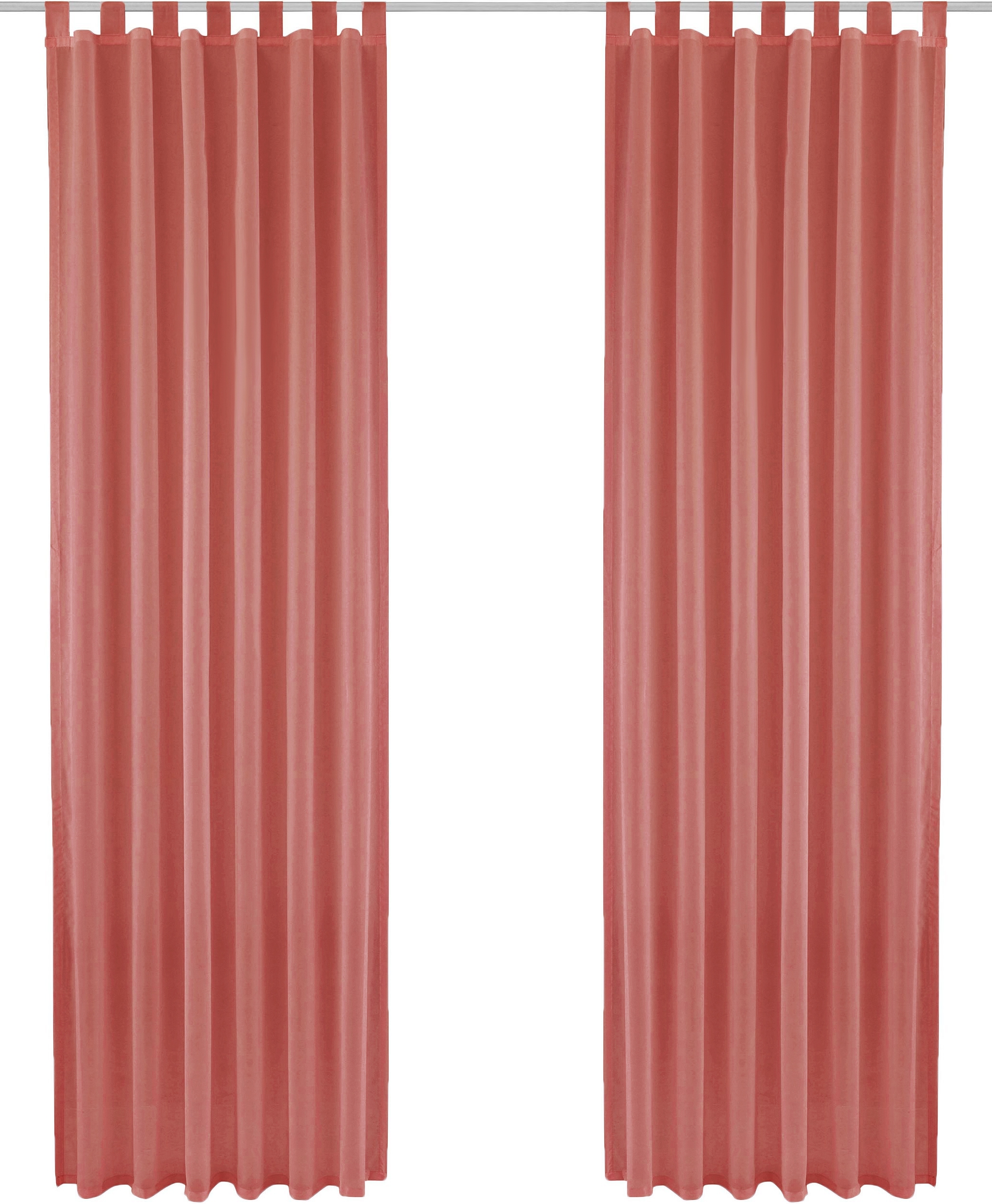 my home Gardine »XANA mit Ösen, Kräuselband oder Schlaufen«, (1 St.), Bestseller, einfarbig, 1 bzw. 2 Schals, pflegeleicht, Schal