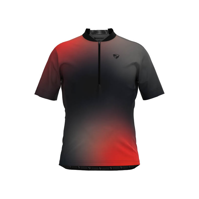 ZIENER Radtrikot »NEMIC-Z« black. red 48 48 aus schnelltrocknendem, elastischen Stoff