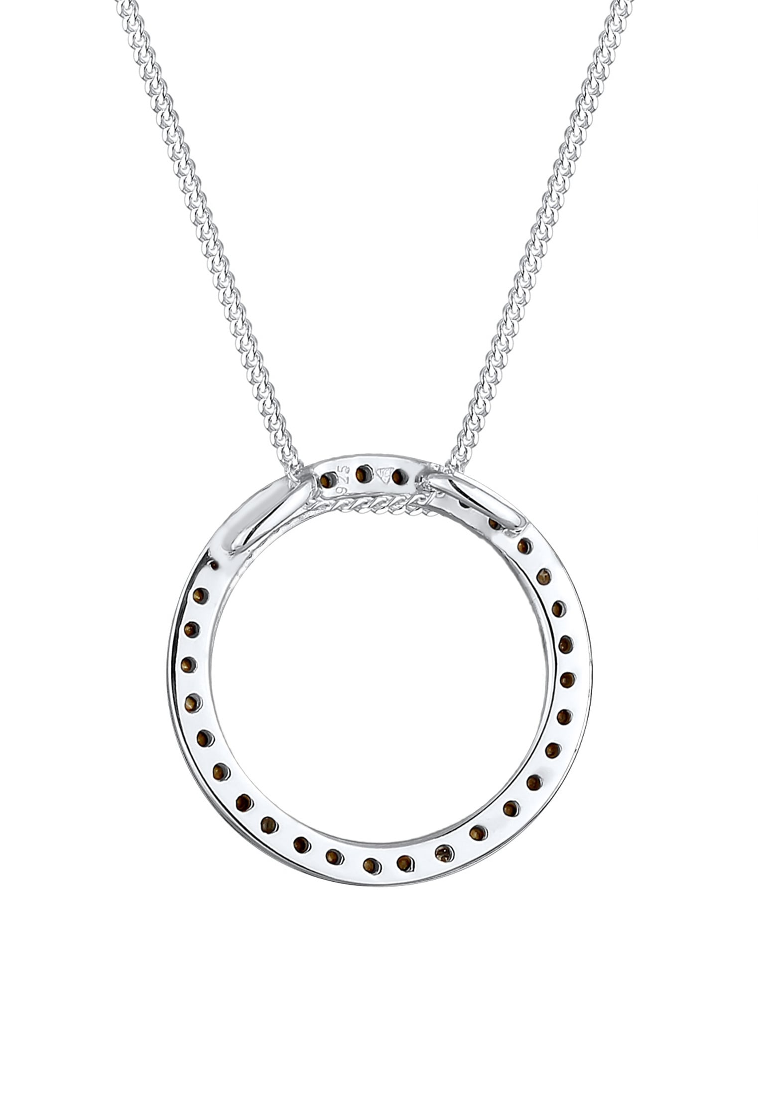 Elli Collierkettchen »Kreis Kristalle 925 Silber«