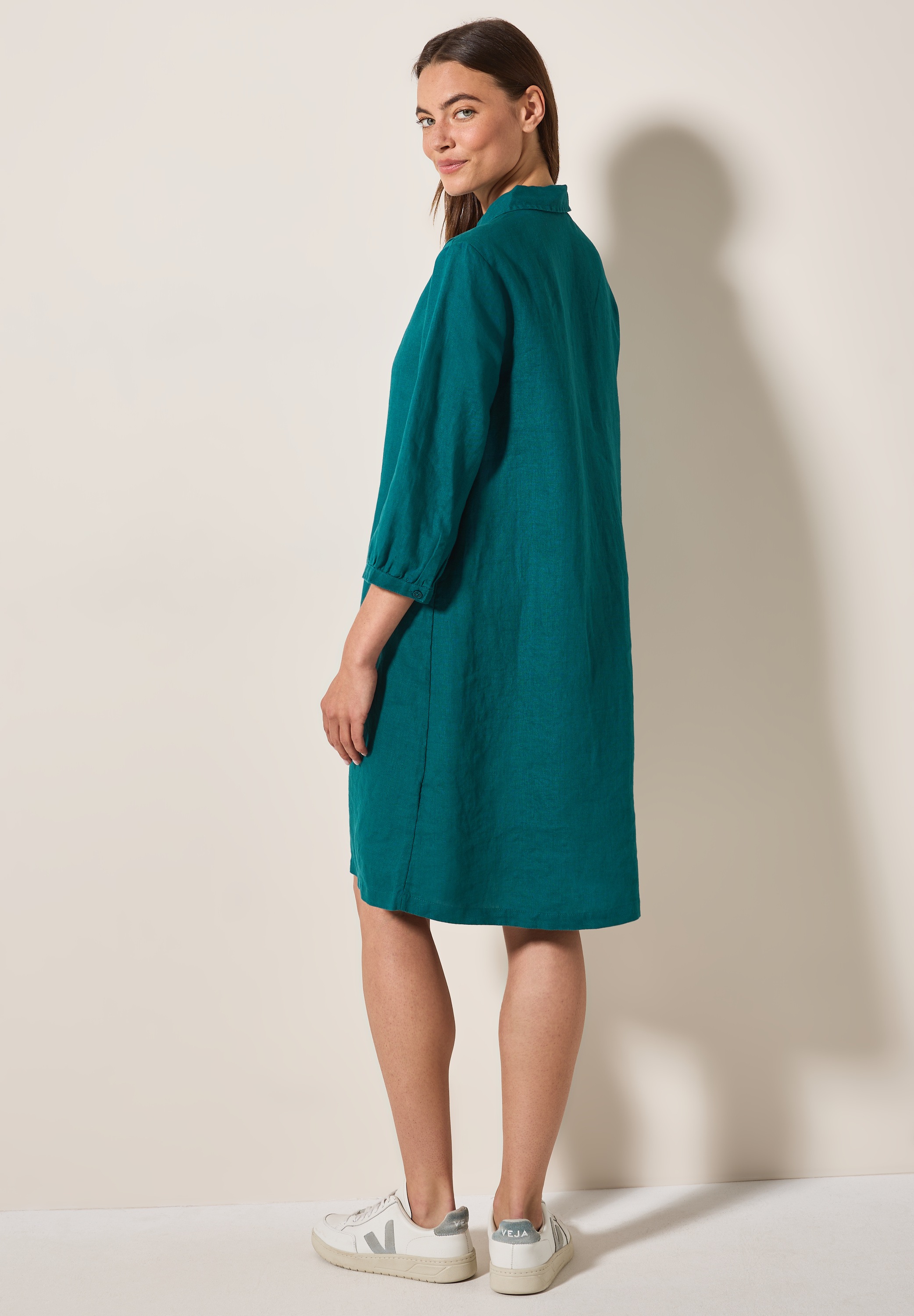 Cecil Blusenkleid, aus Leinen und mit 3/4-Arm