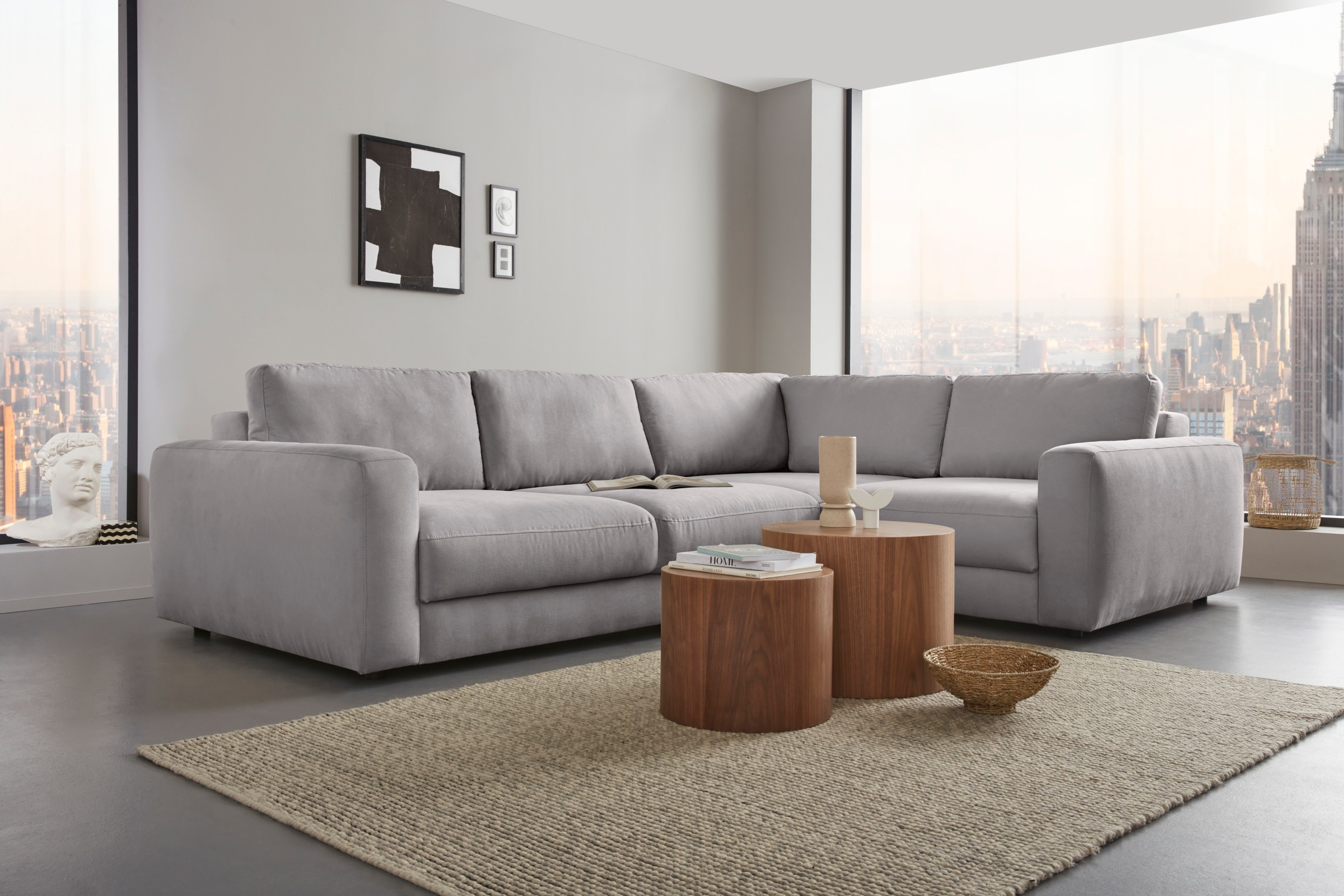 Home affaire Ecksofa »Bloomfield, Breite 304cm, Mega Polsterecke mit viel P günstig online kaufen
