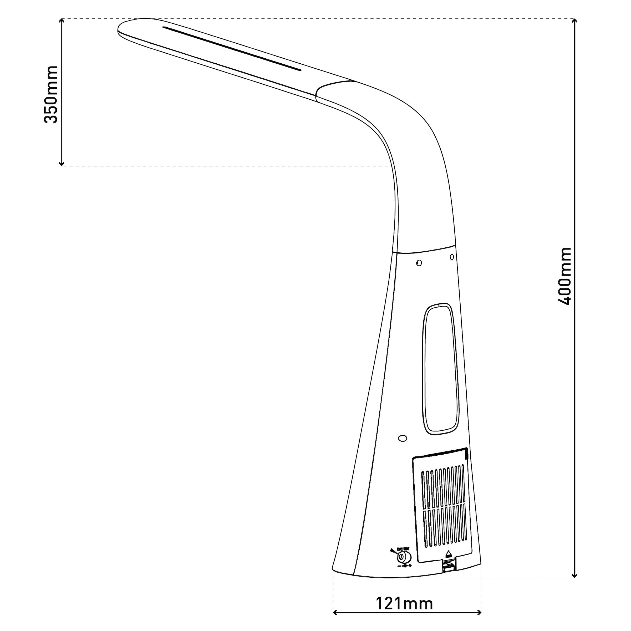 näve Tischleuchte »LED Tischventilator Ventu« LED-Modul 1 Stk. Kaltweiß mit Beleuchtung dimmbar, Ventilator 3stufig regulierbar, Touchschalter