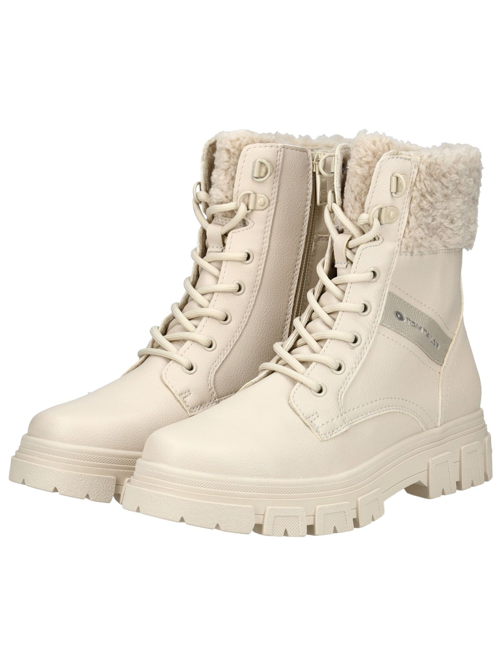 TOM TAILOR Schnürstiefelette »Tom Tailor Stiefelette Lederimitat/Textil«
