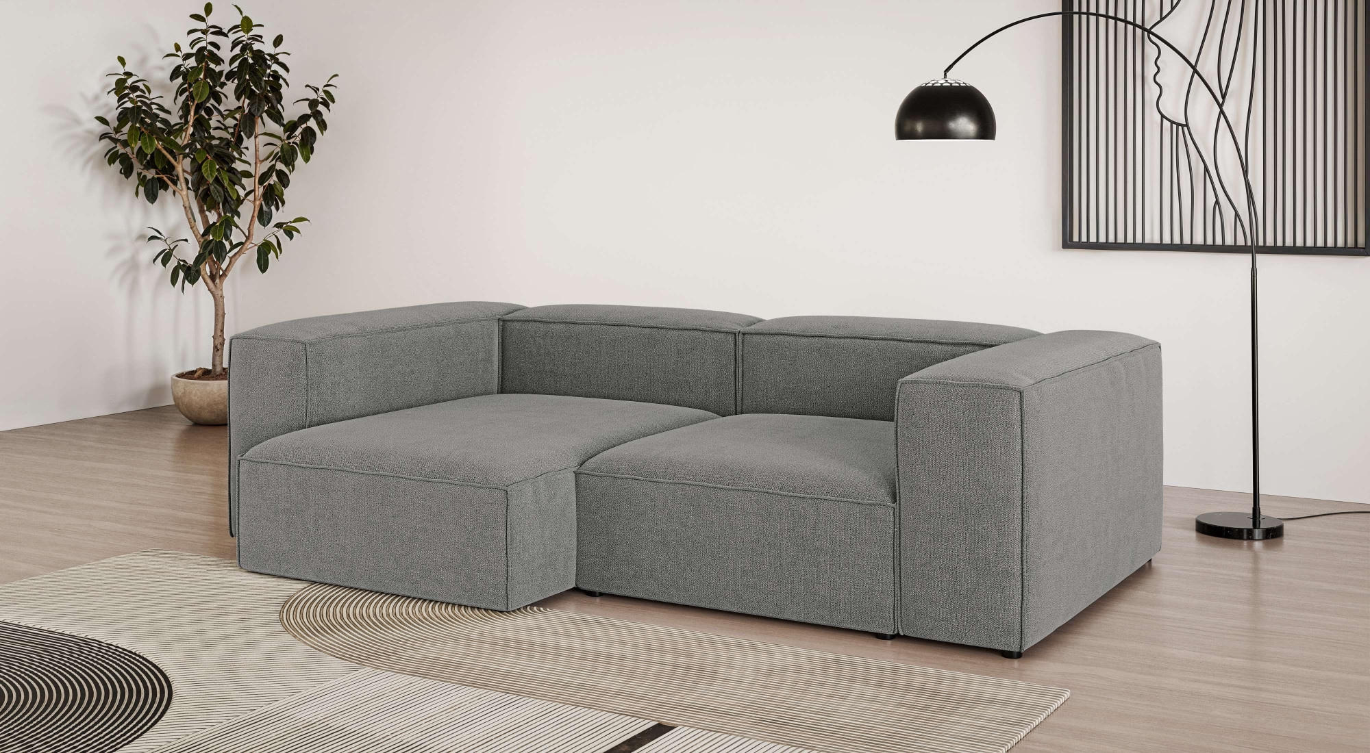 INOSIGN Ecksofa »XL HAILY L-Form, Modularsofa extra tief, Maße B/T/H: 260/1 günstig online kaufen