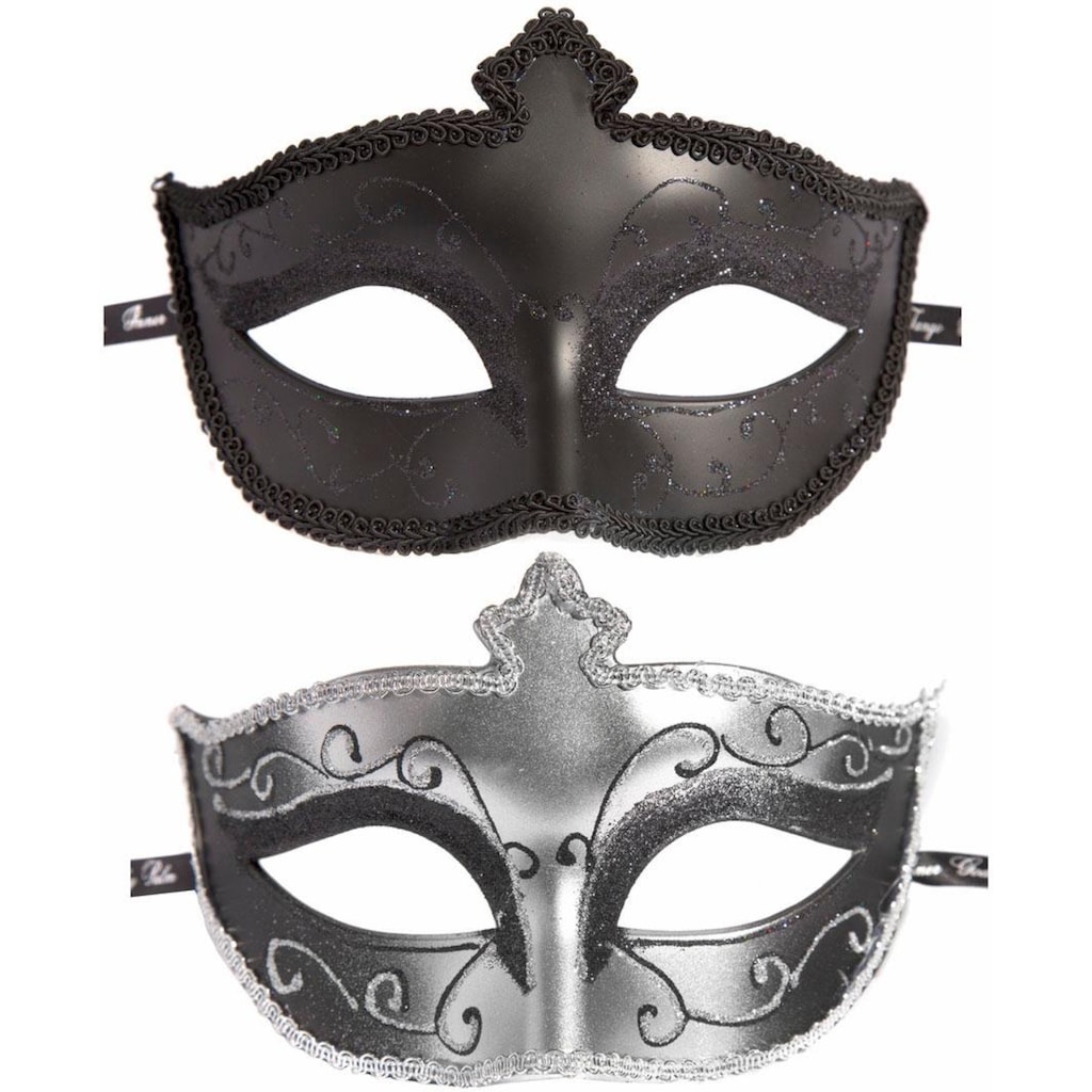 Fifty Shades of Grey Erotik-Maske »Masks On Masquerade«, (Set, 2 tlg.), Glitzernd