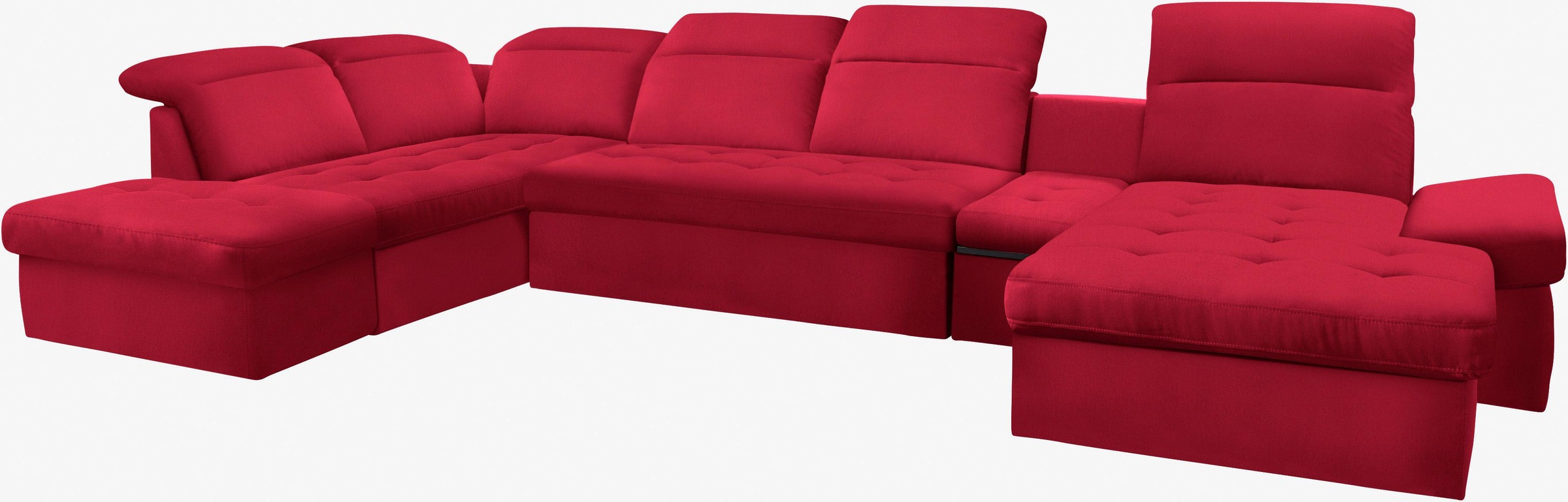 sit&more Wohnlandschaft »Stardust U-Form«, inklusive Kopfteilverstellung, Armlehnenfunktion und Tischelement