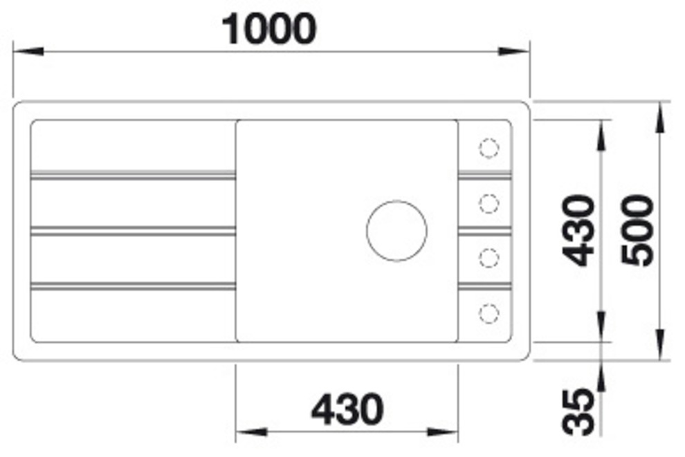Blanco Granitspüle »FARON XL 6 S« 1 Stk. tlg. erhältlich in mehreren Farben