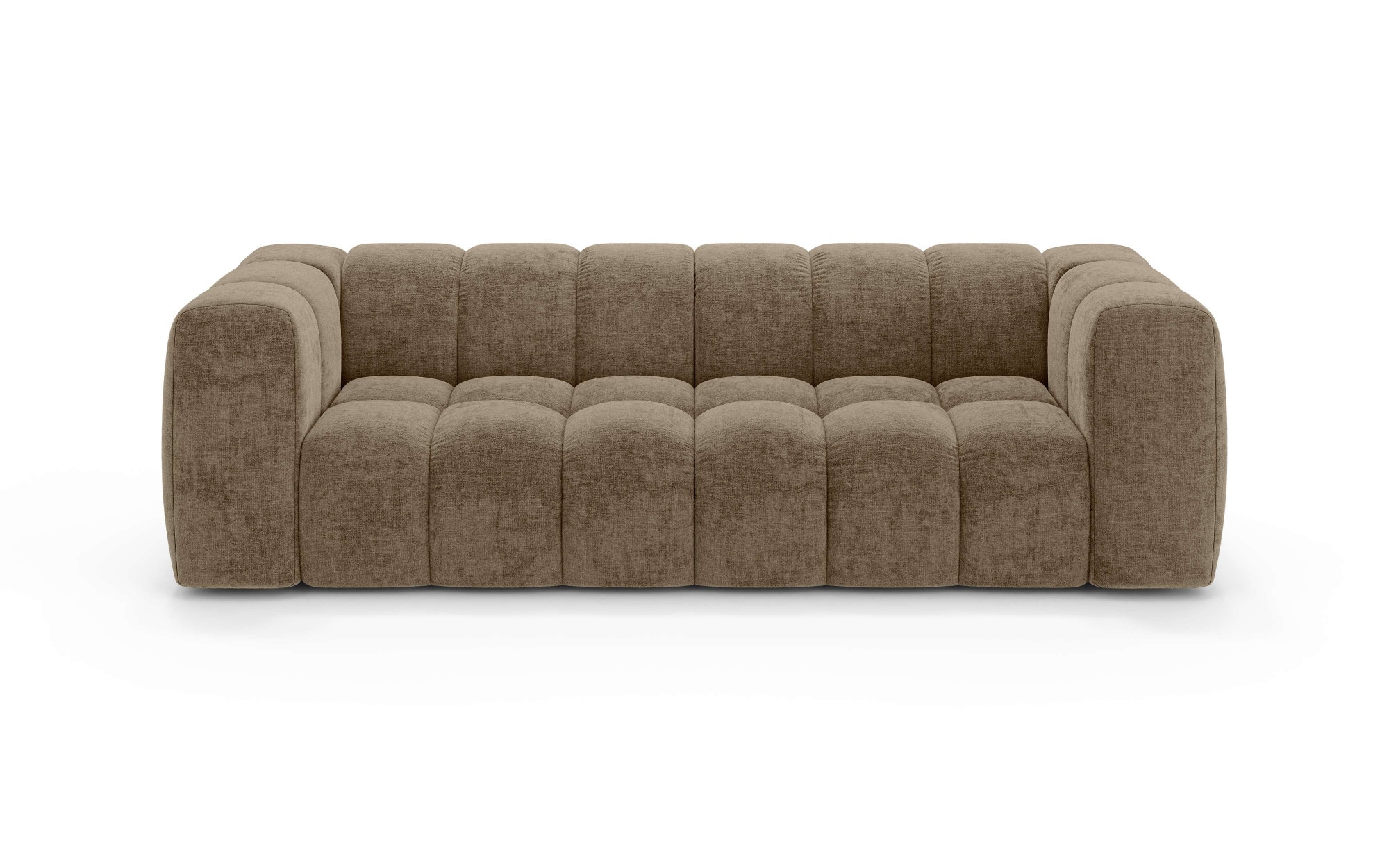 homsy by Ana Johnson Big-Sofa »BOUBELLE Design-Sofa mit Steppung, Bubble-Optik, Breite 246 cm« 4-Sitzer mit Wellenunterfederung, L Sitztiefe 63 cm