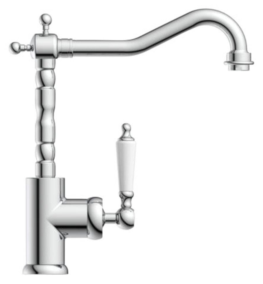 Schütte Spültischarmatur »Old Style«, Niederdruck, Wasserhahn im Retro Style, Mischbatterie, Chrom