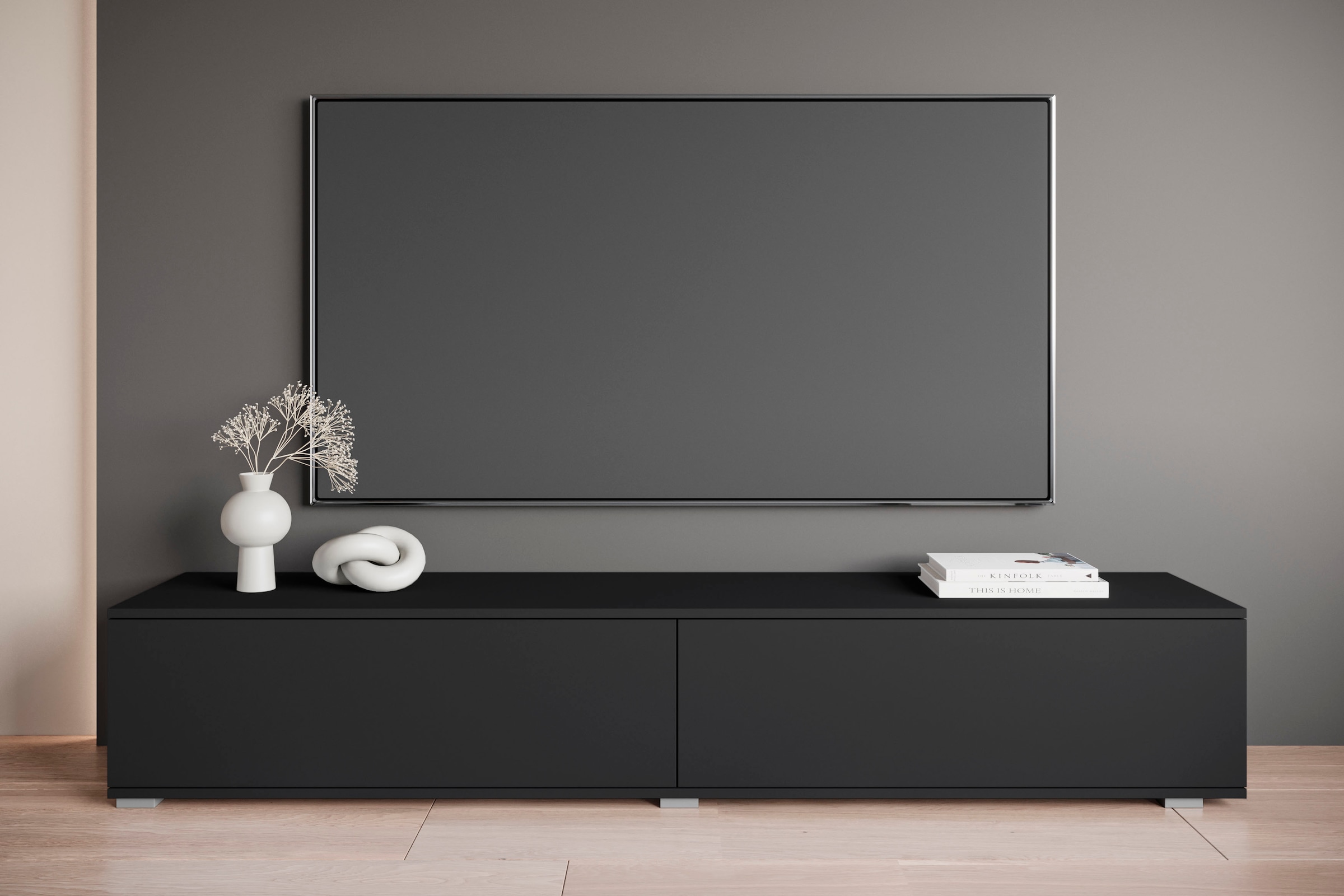 OTTO home Lowboard »Kenia« 1 Stk. tlg. 2 Klappen – flexibel hängend oder stehend montierbar