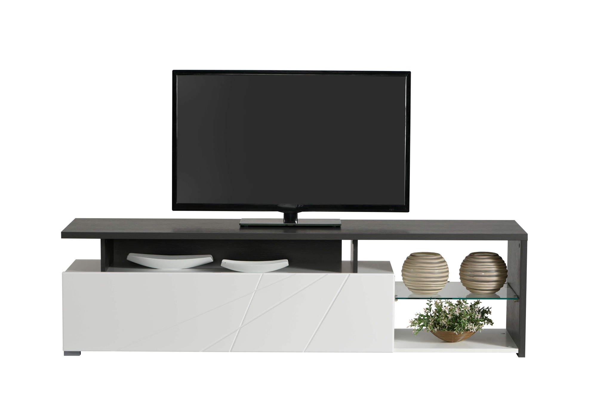 INOSIGN Lowboard »Arctic TV-Board«, TV-Kommode,Br. 170 cm, mit und ohne LED-Beleuchtung,Front mit Fräsung