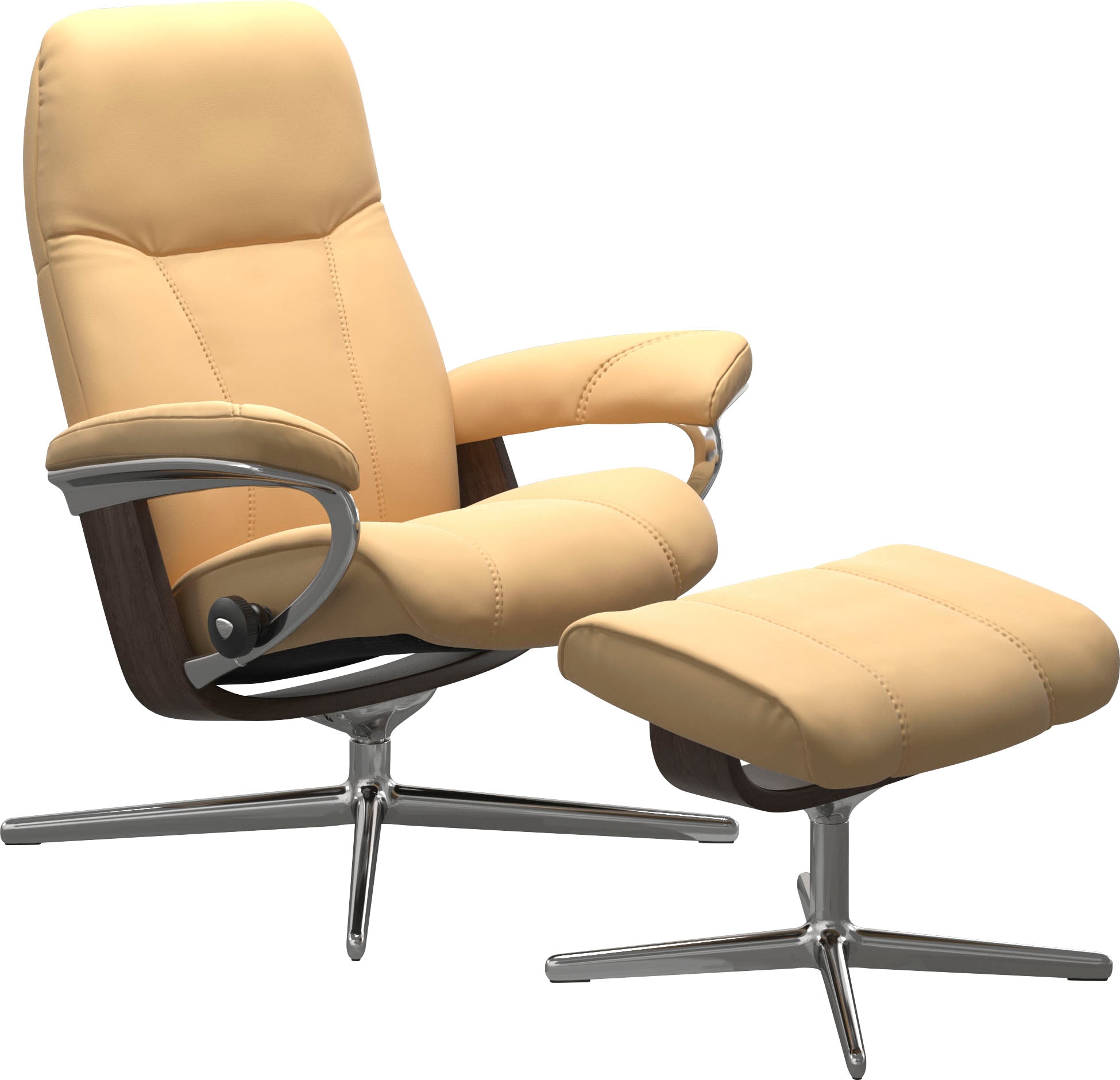 Stressless Fußhocker "Consul", mit Cross Base, Größe S, M & L, Holzakzent W günstig online kaufen