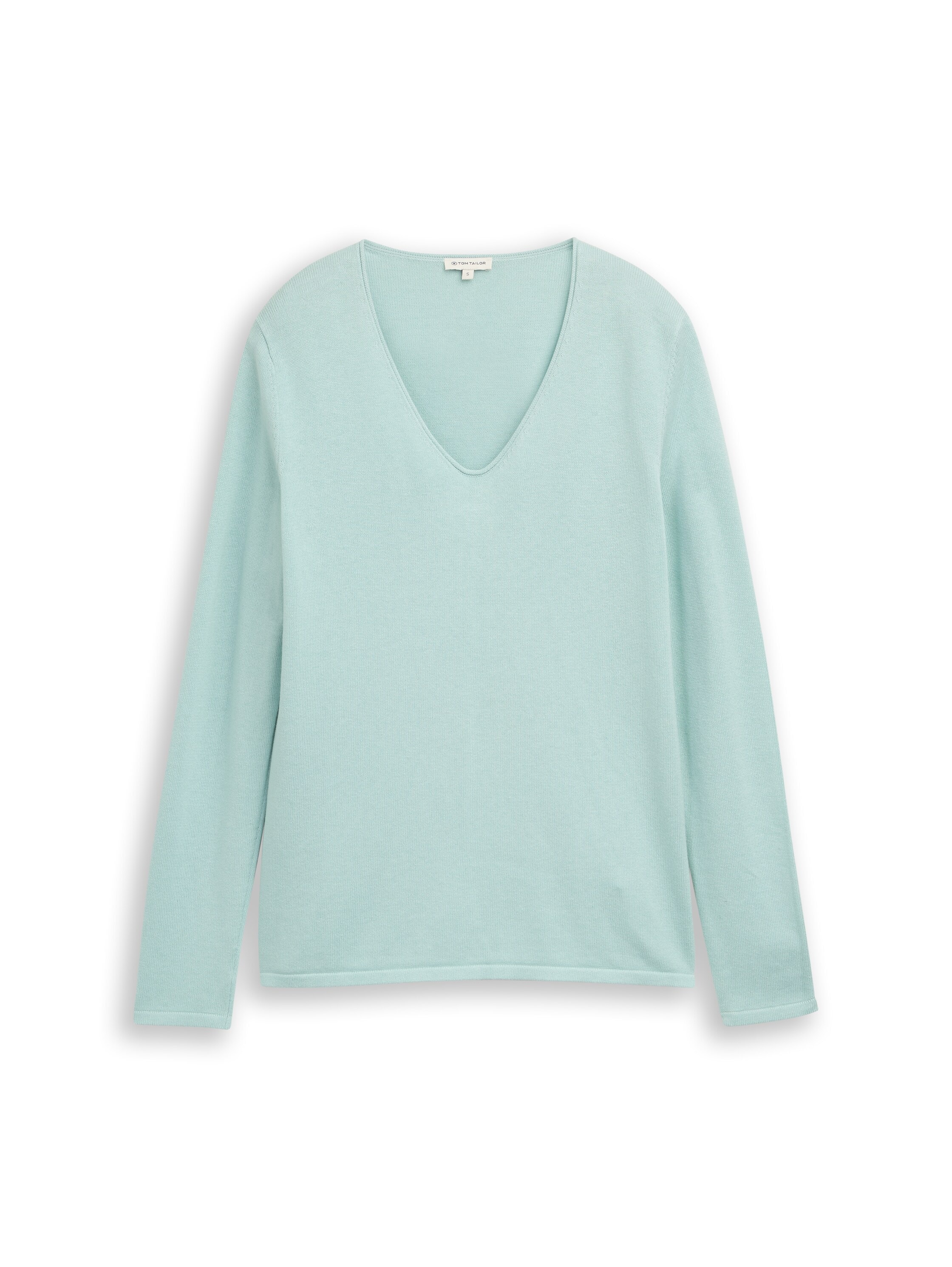 TOM TAILOR V-Ausschnitt-Pullover »Regular« mit V-Ausschnitt