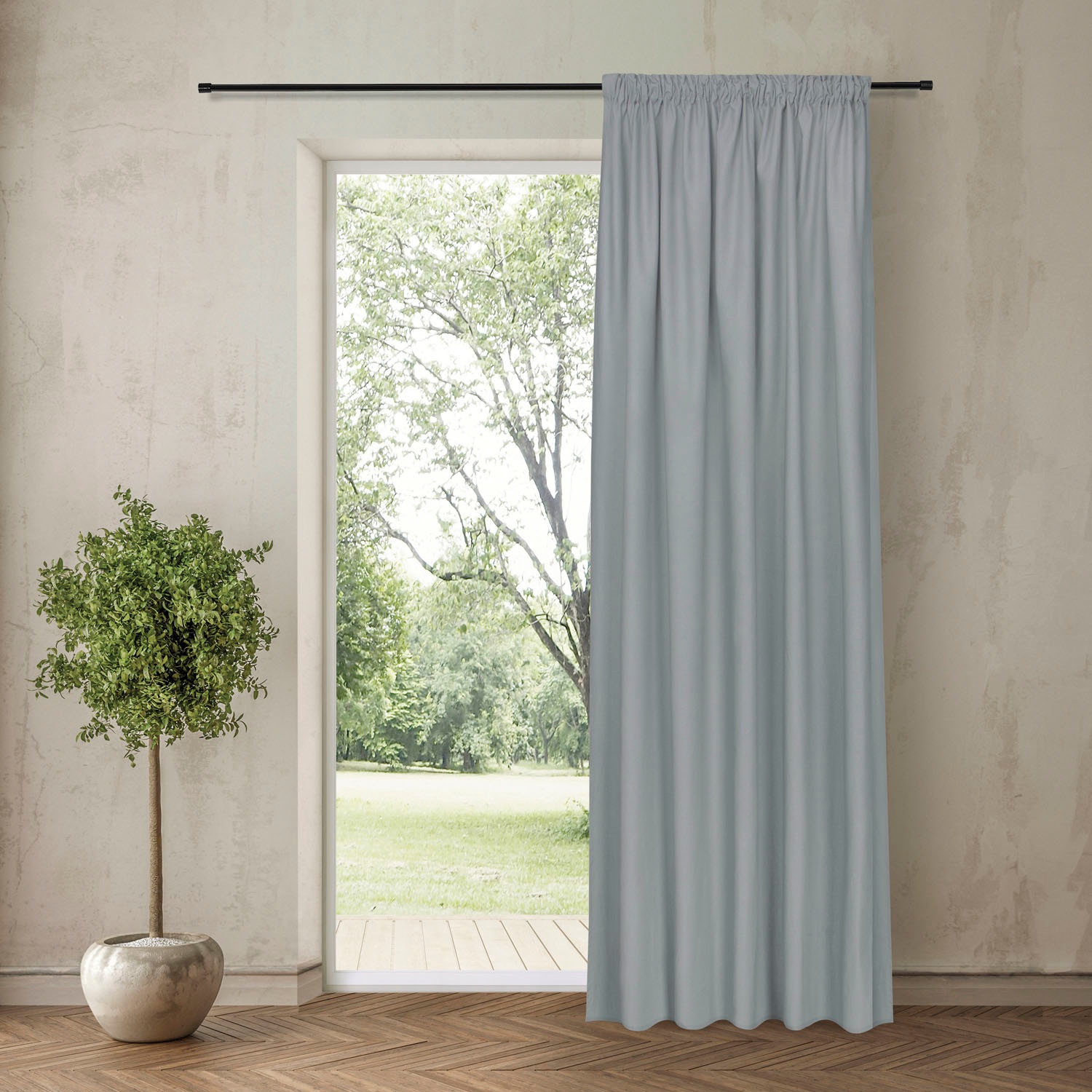 Feel of Nature Gardine »Torben« Kräuselband 1 Stk. tlg. HxB: 245x140 günstig online kaufen