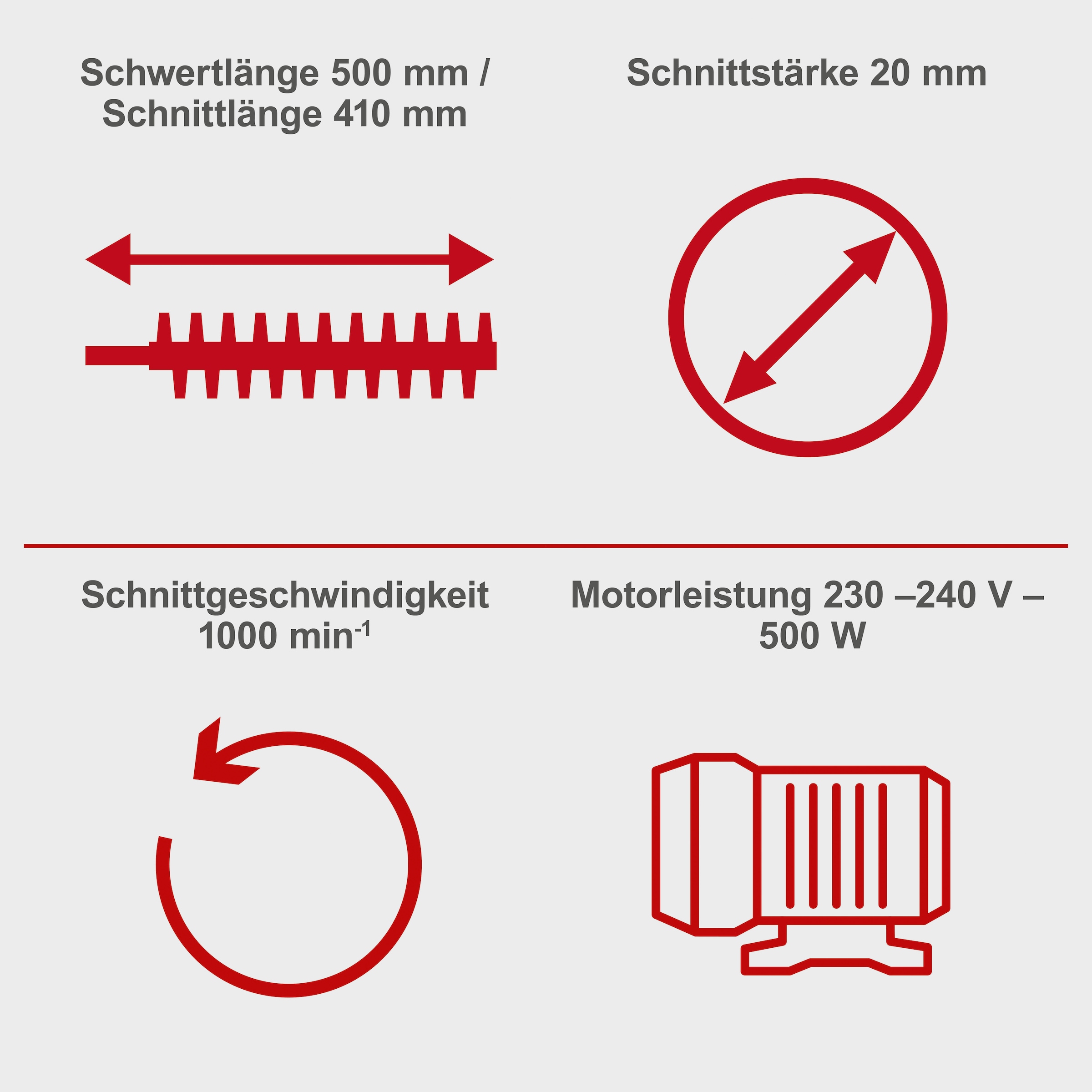 Scheppach Elektro-Heckenschere »Elektro-Langstiel- Heckenschere ETHT1000«, 1000 W