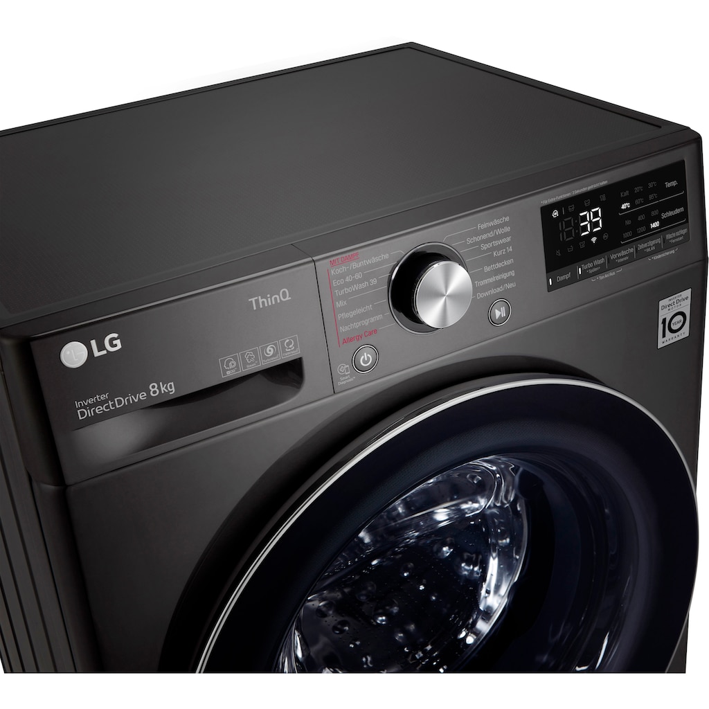 LG Waschmaschine »F4WV708P2BA«, F4WV708P2BA, 8 kg, 1400 U/min