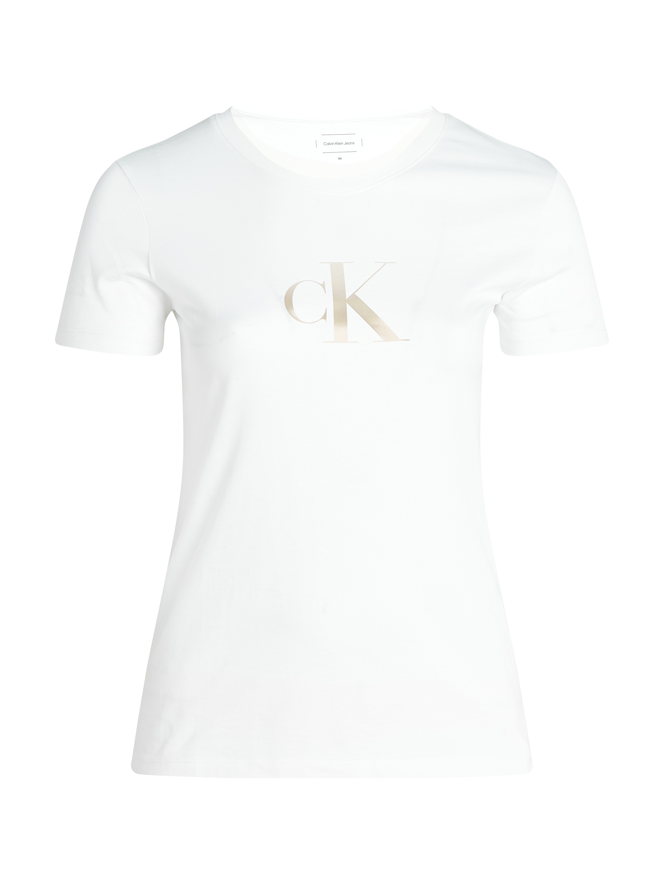 Calvin Klein Jeans Plus T-Shirt »PLUS GRADIENT CK SLIM TEE«, in großen Größen, Druck mit Farbverlauf