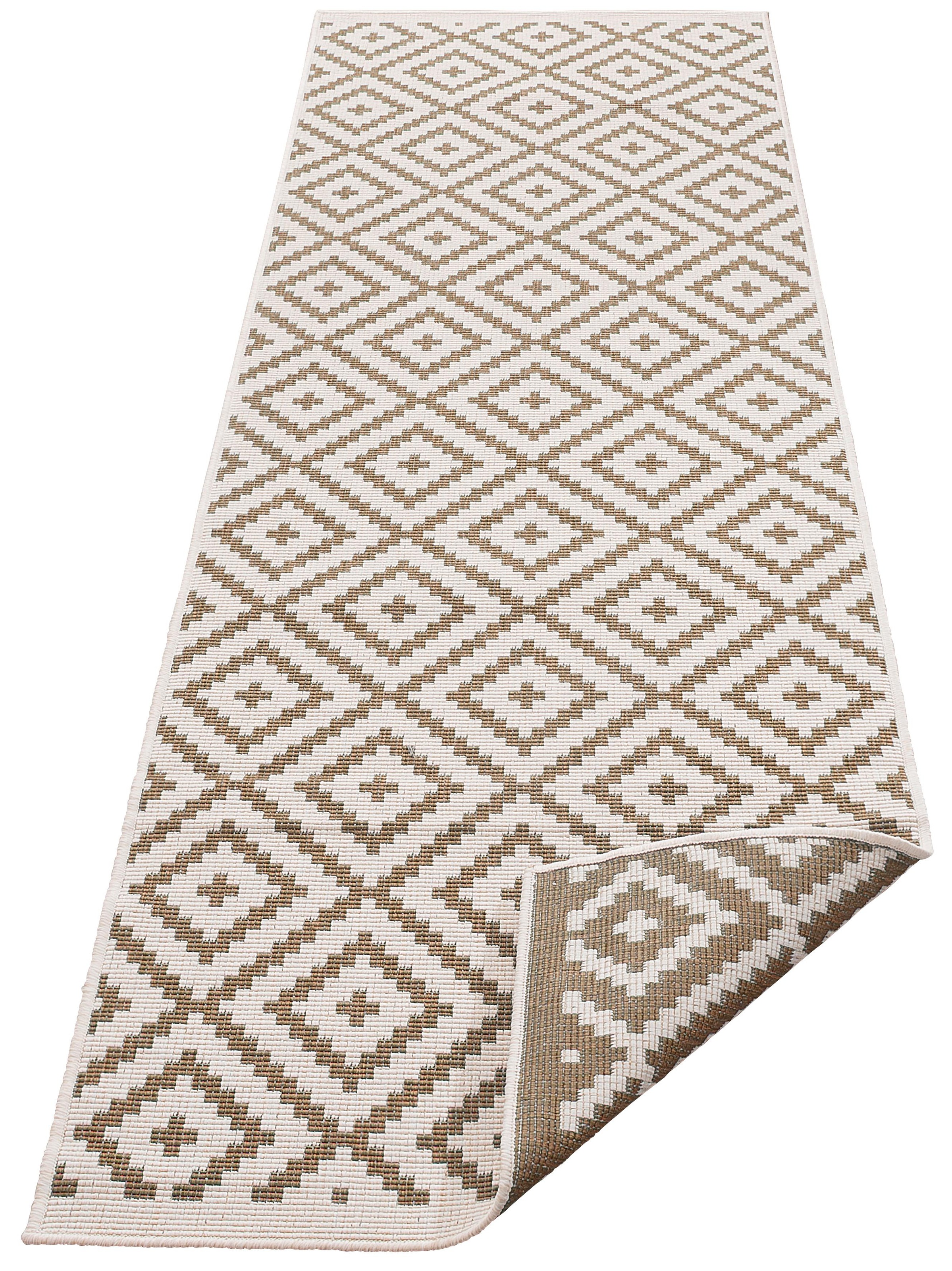Bild von my home Läufer »Ronda Wendeteppich«, rechteckig, Sisal-Optik, Flachgewebe, In- und Outdoor, geometrisches Boho Design