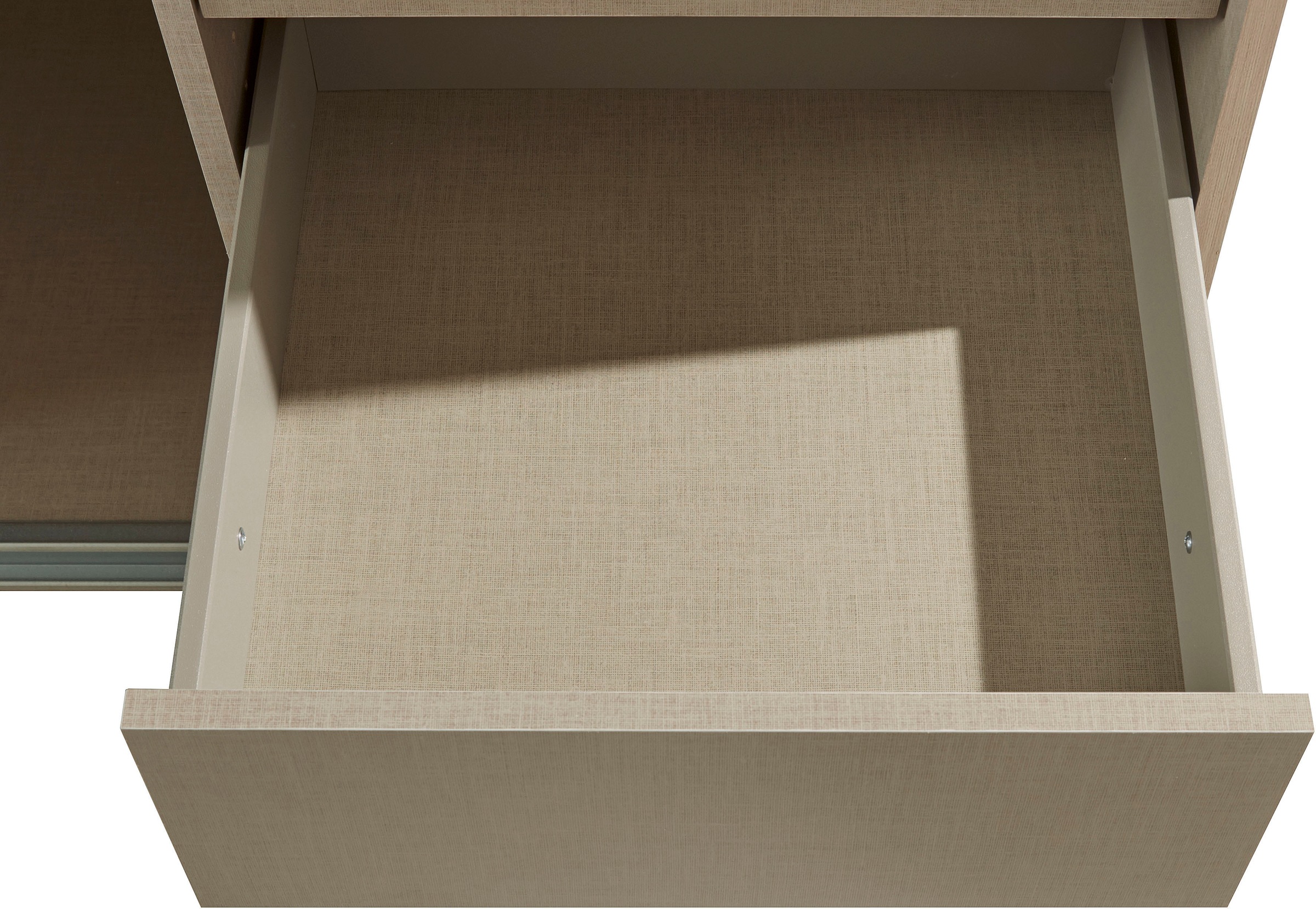 rauch Schwebetürenschrank »Kleiderschrank Schrank Garderobe TOPSELLER OTELI inkl. Inneneinteilung«, mit 3 Innenschubladen sowie zusätzlichen Einlegeböden MADE IN GERMANY