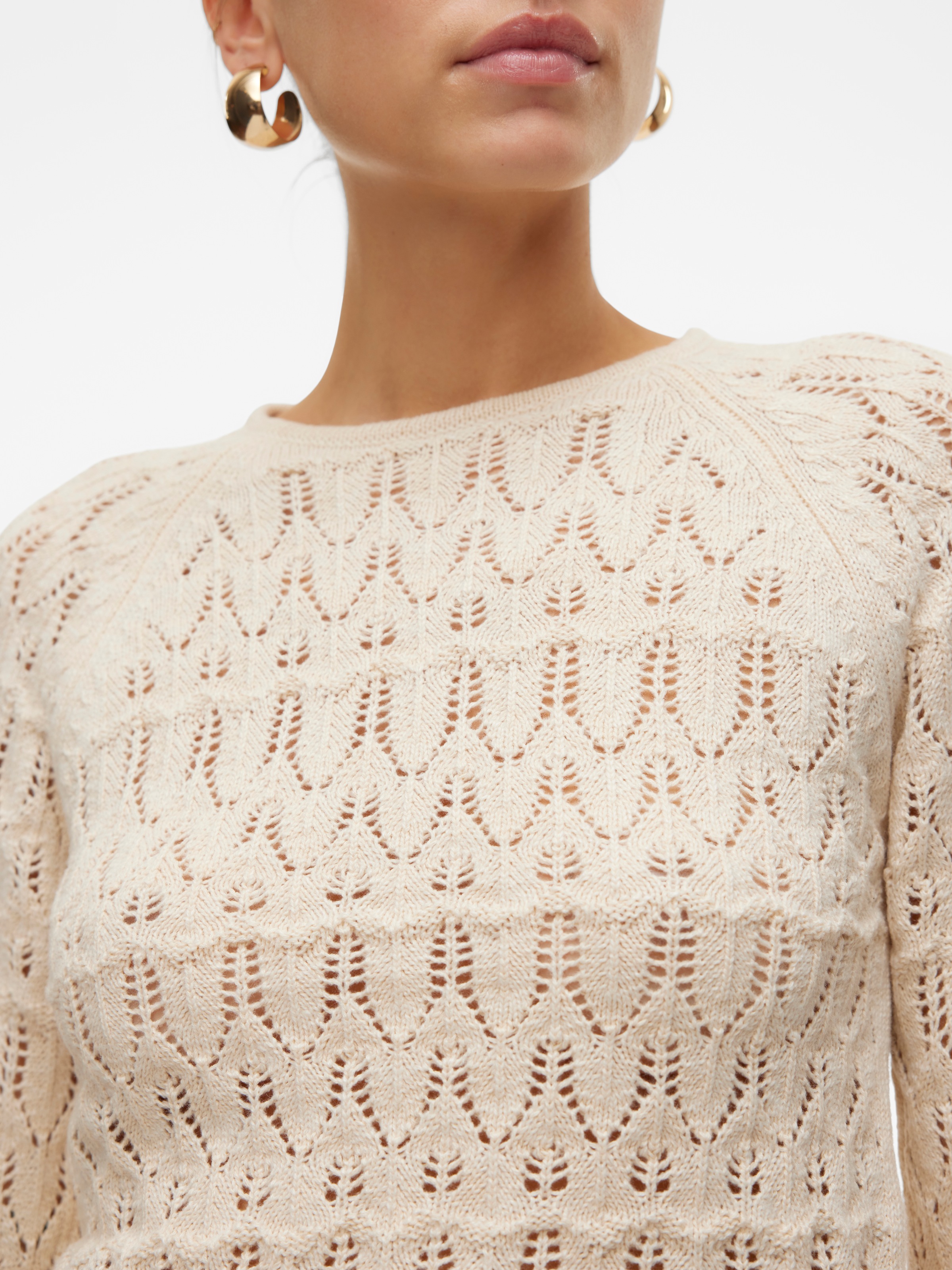 Vero Moda Strickpullover »VMNEWFABIENNE LS O-NECK PULLOVER NOOS«