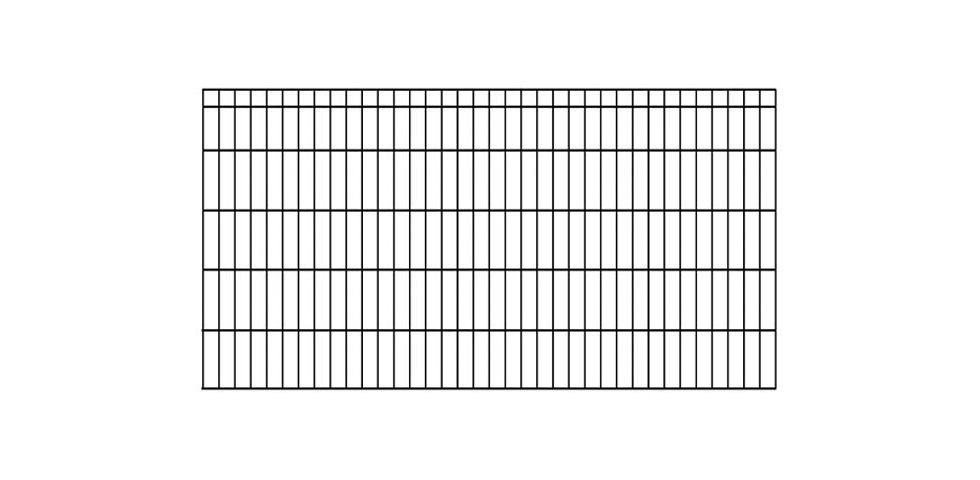 KRAUS Einstabmattenzaun »Dino-Trend-40x40«, anthrazit, 100 cm hoch, 10 Elemente für 20 m, 11 Pfosten