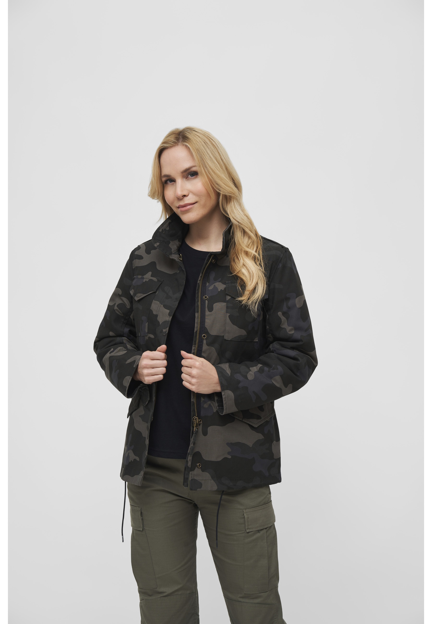 Brandit Parka »Brandit Damen Ladies M65 Standard Jacket« 1 Stk. tlg. mit Kapuze