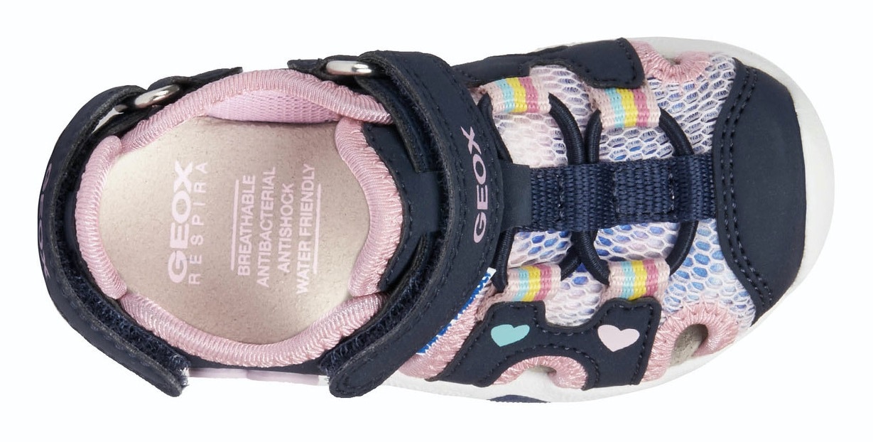 Geox Sandale »B SANDAL GIRL«, MULTY Herz mit online kaufen in Regenbogenfarben