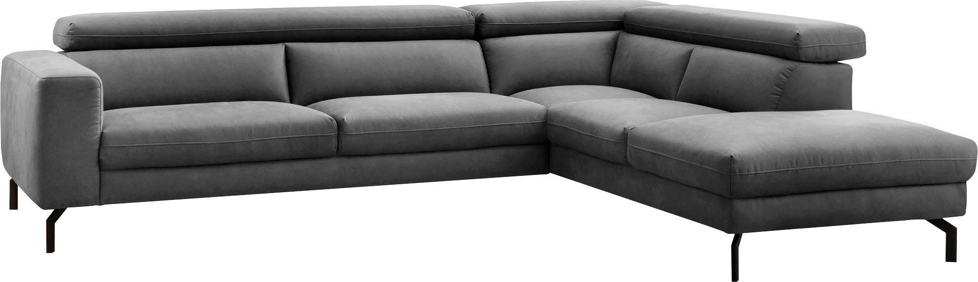 Places of Style Ecksofa »Olanta, modern und bequem, Breite 305cm, Fuß 16cm günstig online kaufen