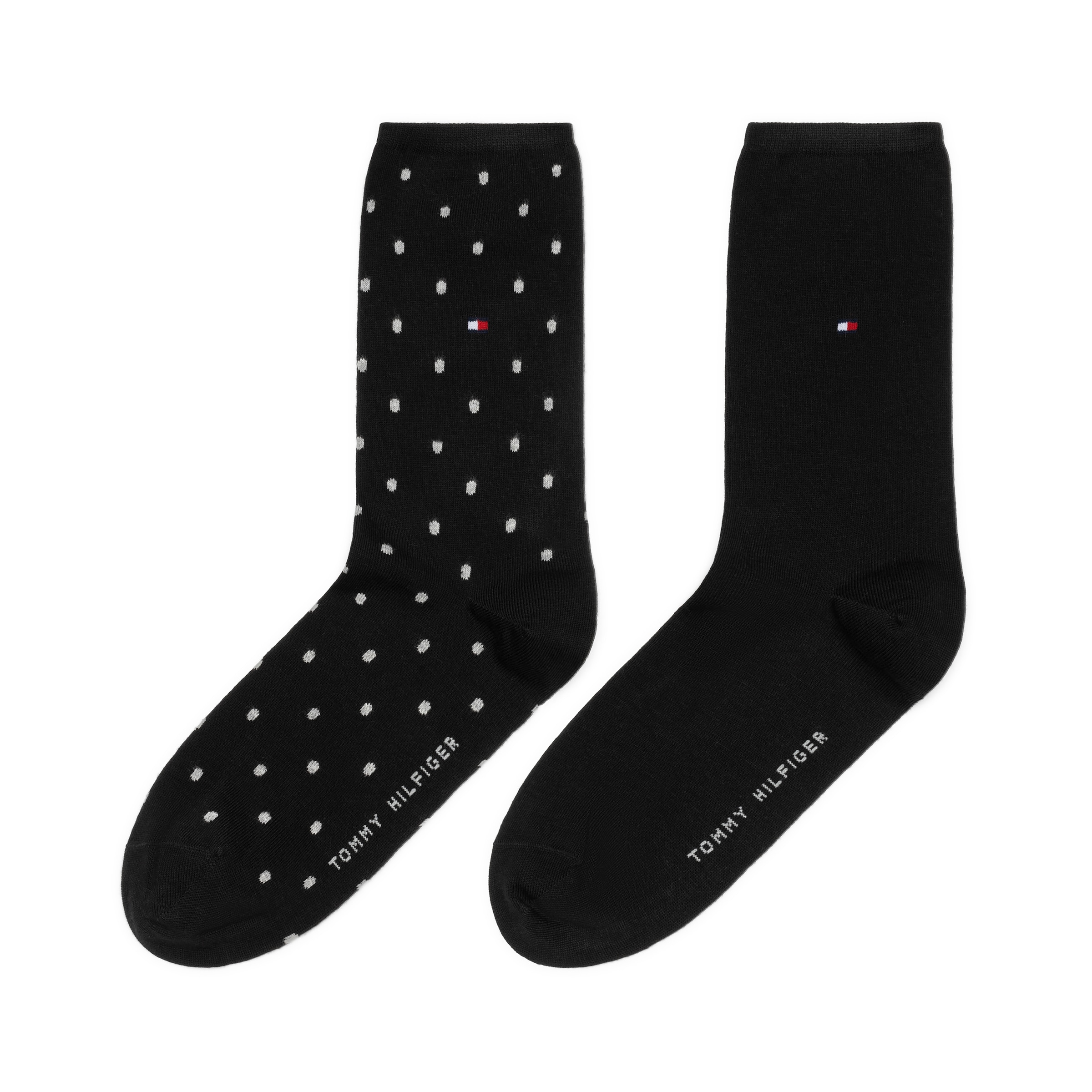 Tommy Hilfiger Socken »TH WOMEN SOCK DOT«, (2 Paar), mit feinem Rippenbündchen und Logostickerei