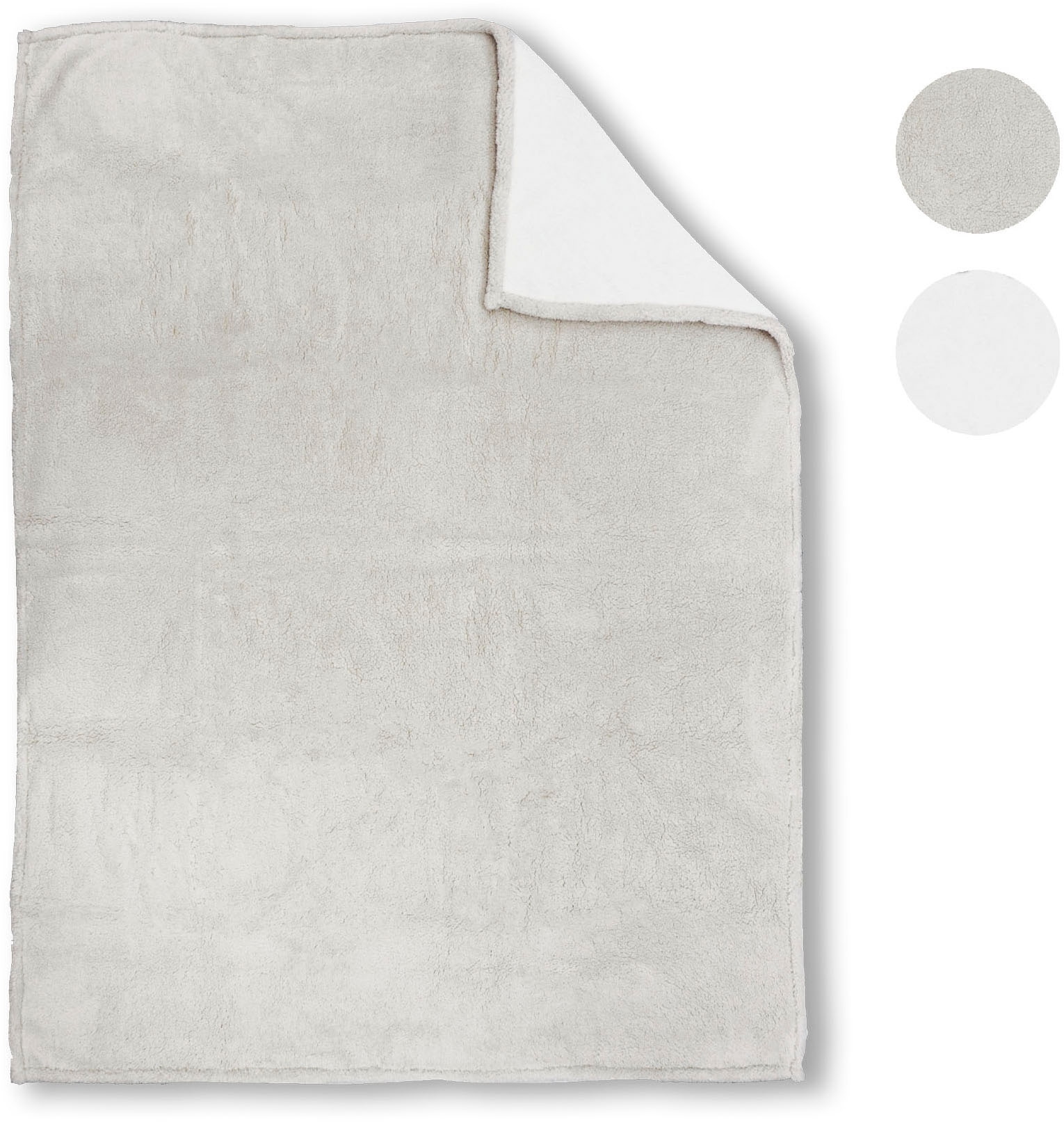 Biberna Tagesdecke »Tagesdecke Sherpa« Kuscheldecke, superweiche + warme Sherpa Wende-Decke