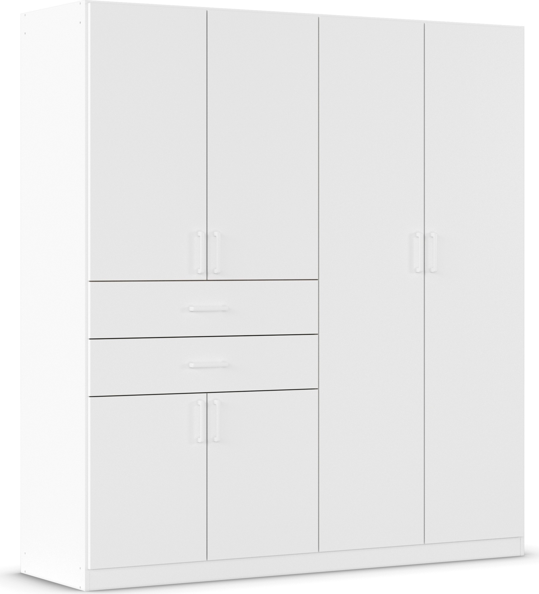rauch Drehtürenschrank »Kleiderschrank Schrank Garderobe MAIKA mit Dekor-Front«, 2 Schubladen, in verschiedenen Breiten, Höhen, Farben, MADE IN GERMANY