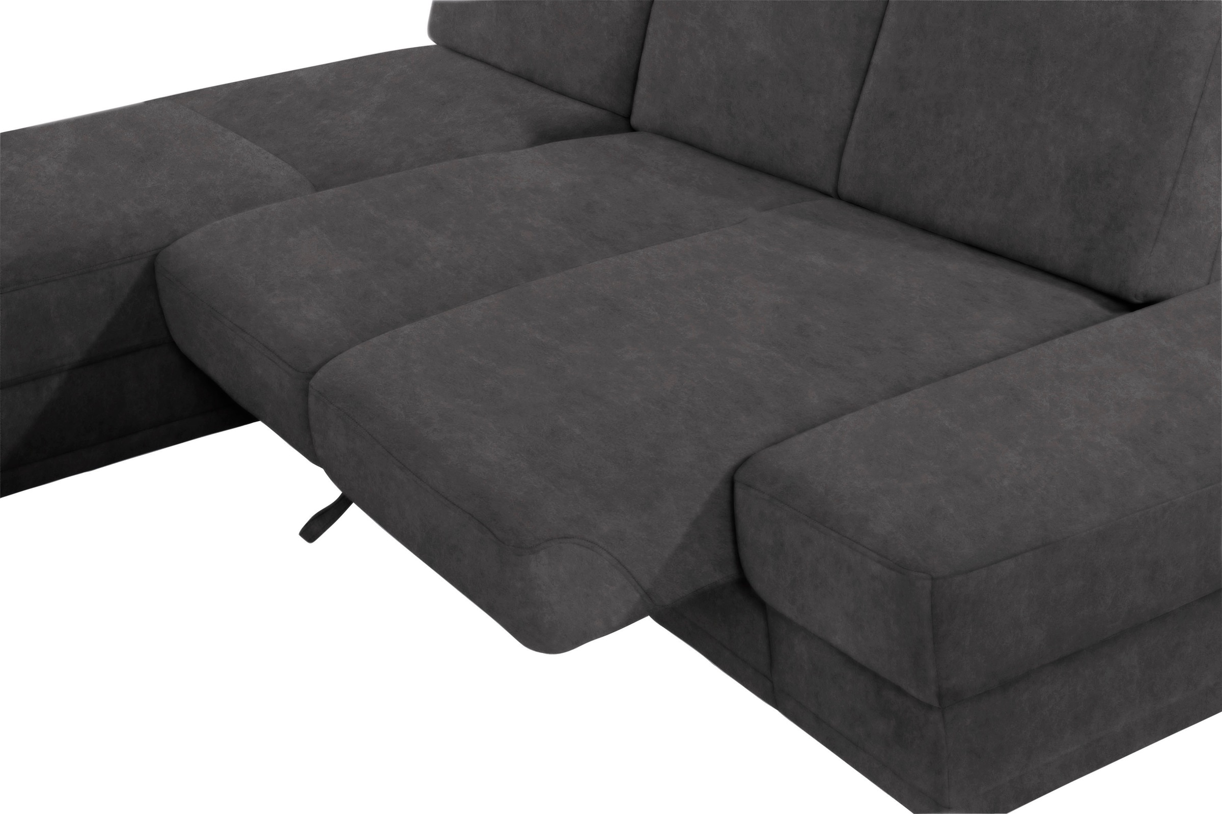 sit&more Ecksofa »Clio L-Form«, wahlweise mit Bettfunktion oder Vorziehsitz und Bettkasten, Federkern
