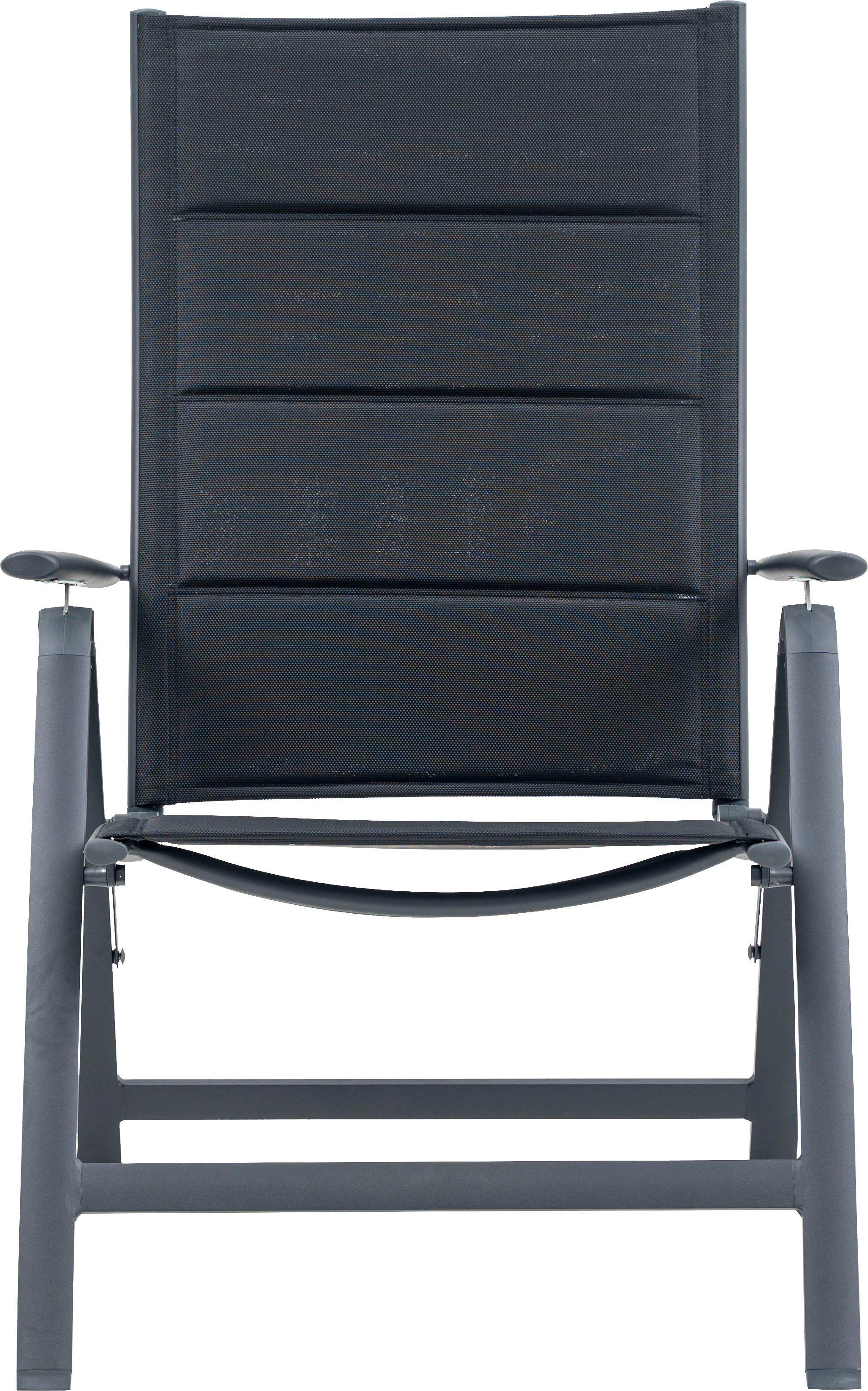 KONIFERA Garten-Essgruppe »»Carini««, (Set, 9 tlg., 8x Sessel, Tisch ausziehbar 90x184-224x75 cm), Aluminium/ Textilgewebe