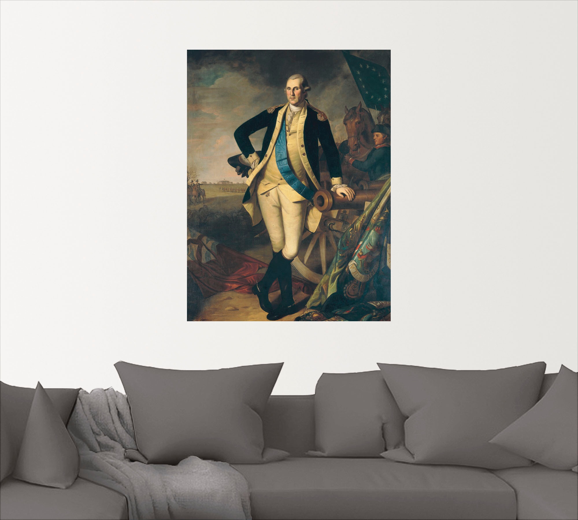 Artland Wandbild »George Washington in Princeton. 1779«, Menschen, (1 St.), als Leinwandbild, Wandaufkleber oder Poster in versch. Größen