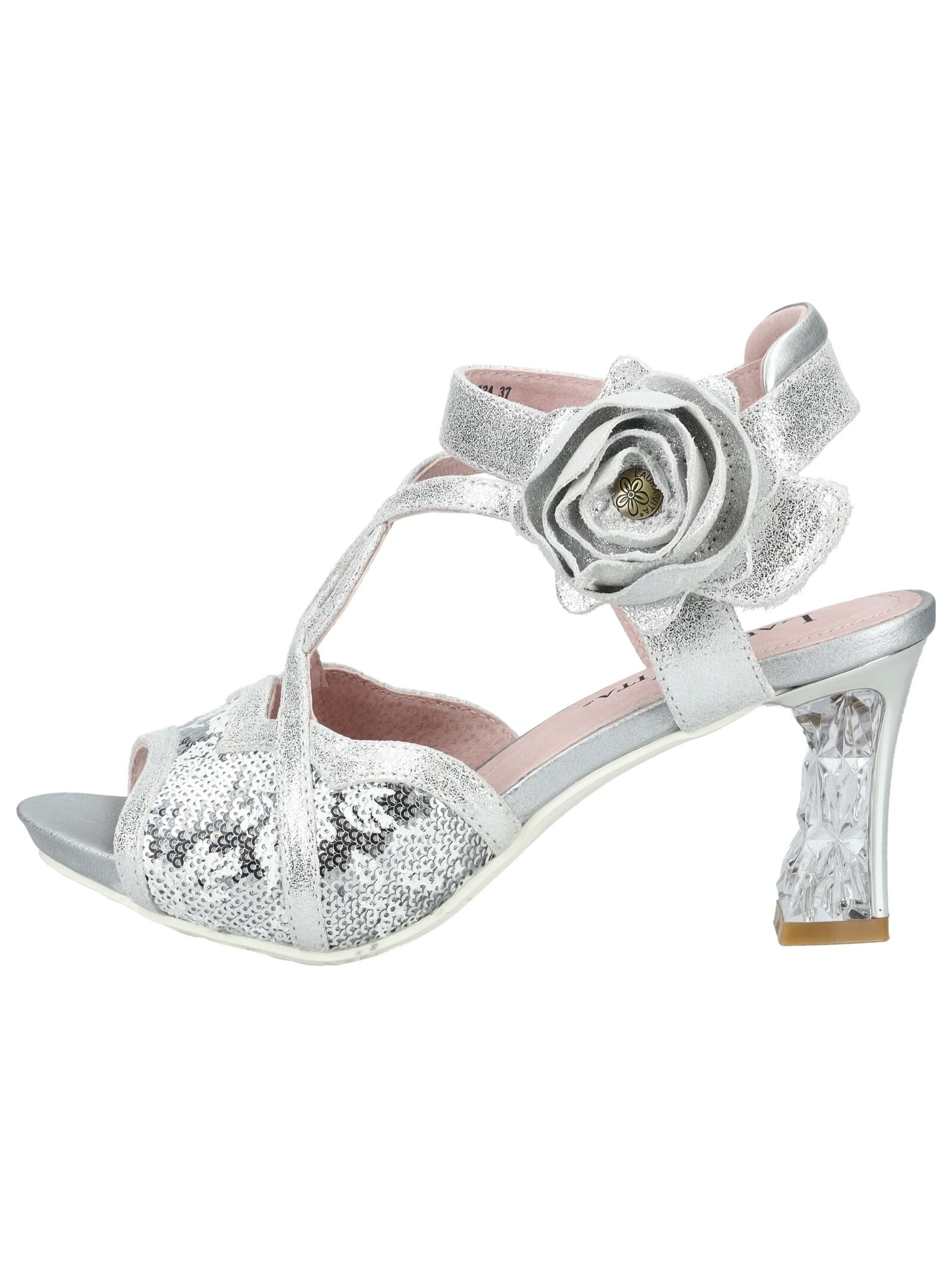 LAURA VITA High-Heel-Sandalette »LAURA VITA Sandalen Leder/Textil«