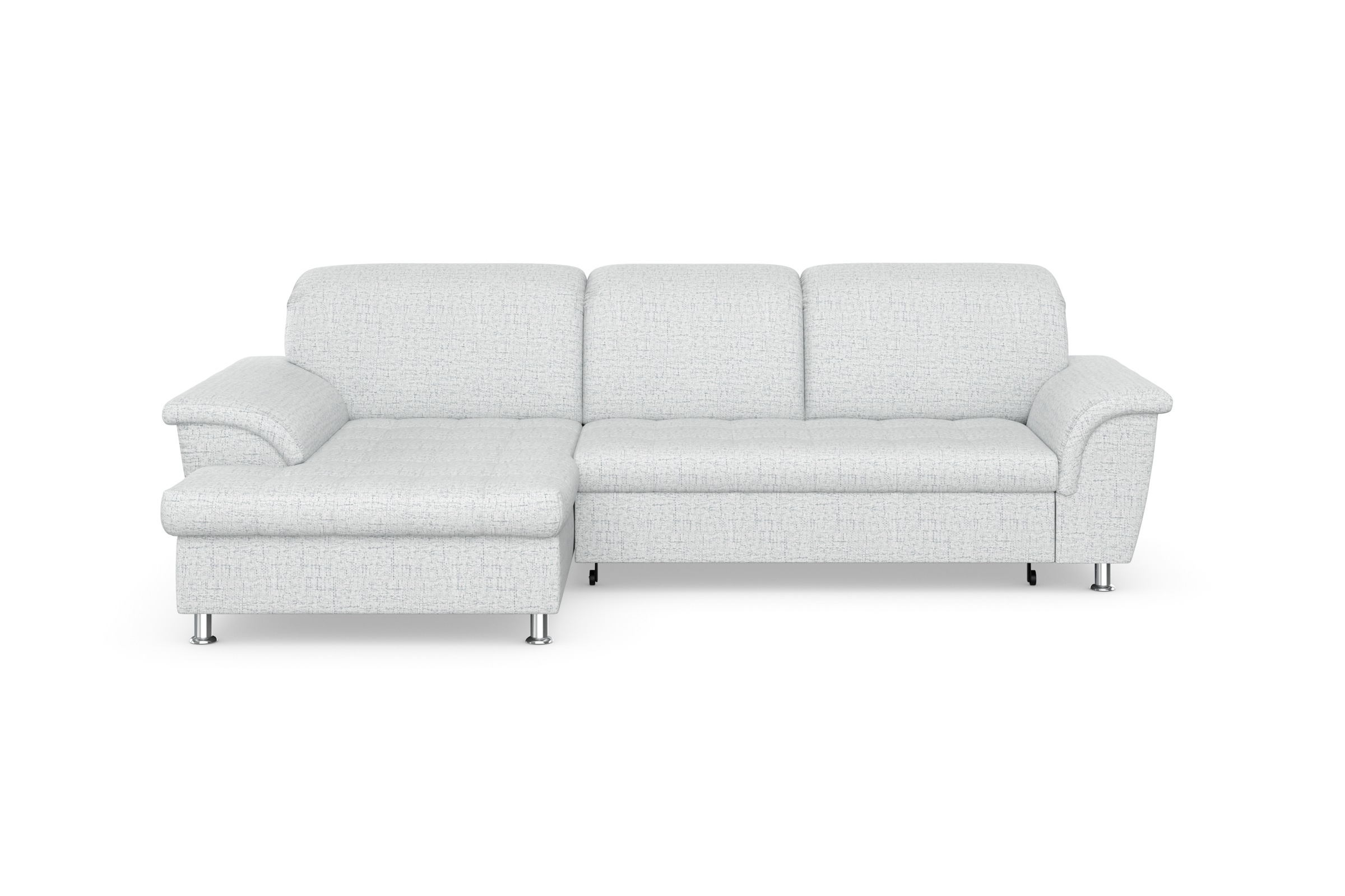 DOMO collection Ecksofa Franzi, wahlweise mit Bettfunktion, Bettkasten und Kopfteilverstellung