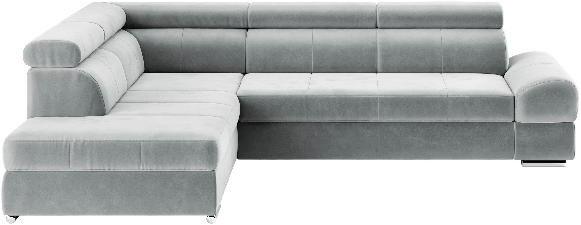 sit&more Ecksofa »Broadway L-Form«, mit verstellbaren Kopfteilen, wahlweise mit Bettfunktion