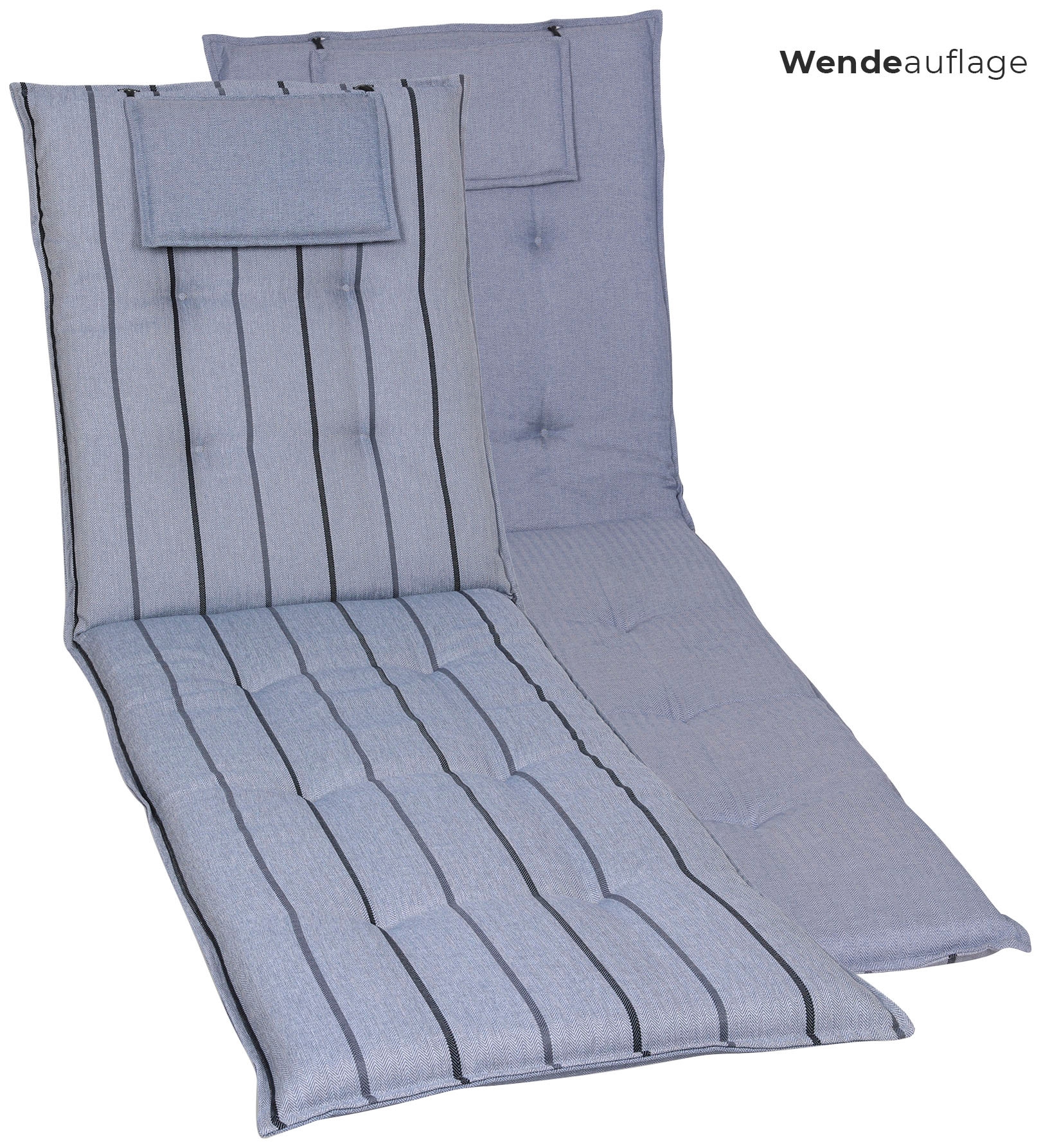 GO-DE Liegenauflage »Liegenauflage« Olefin blau Bezug: 100% Elastolefin