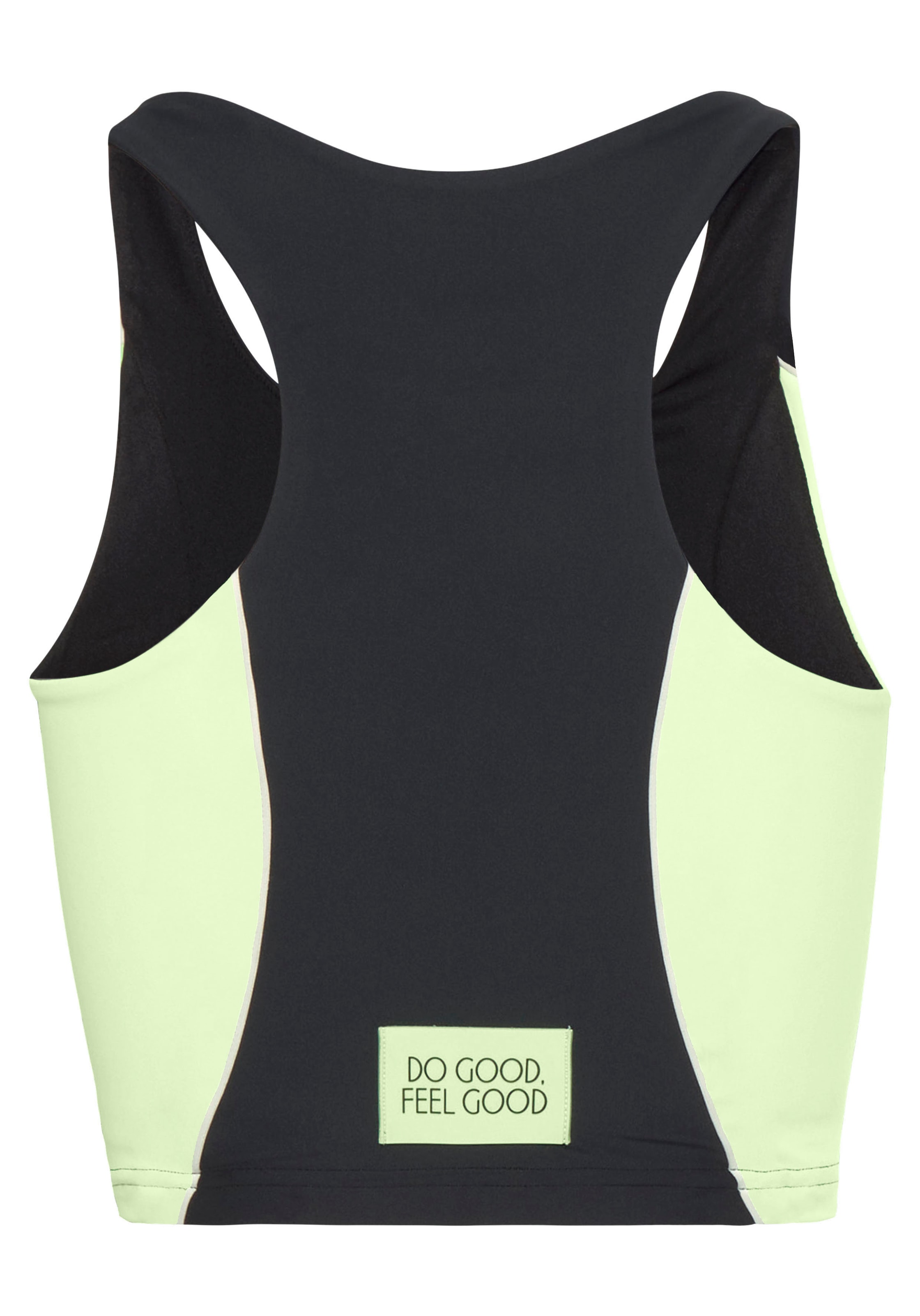 LASCANA ACTIVE Crop-Top, Sporttop mit farblich abgesetztem Details