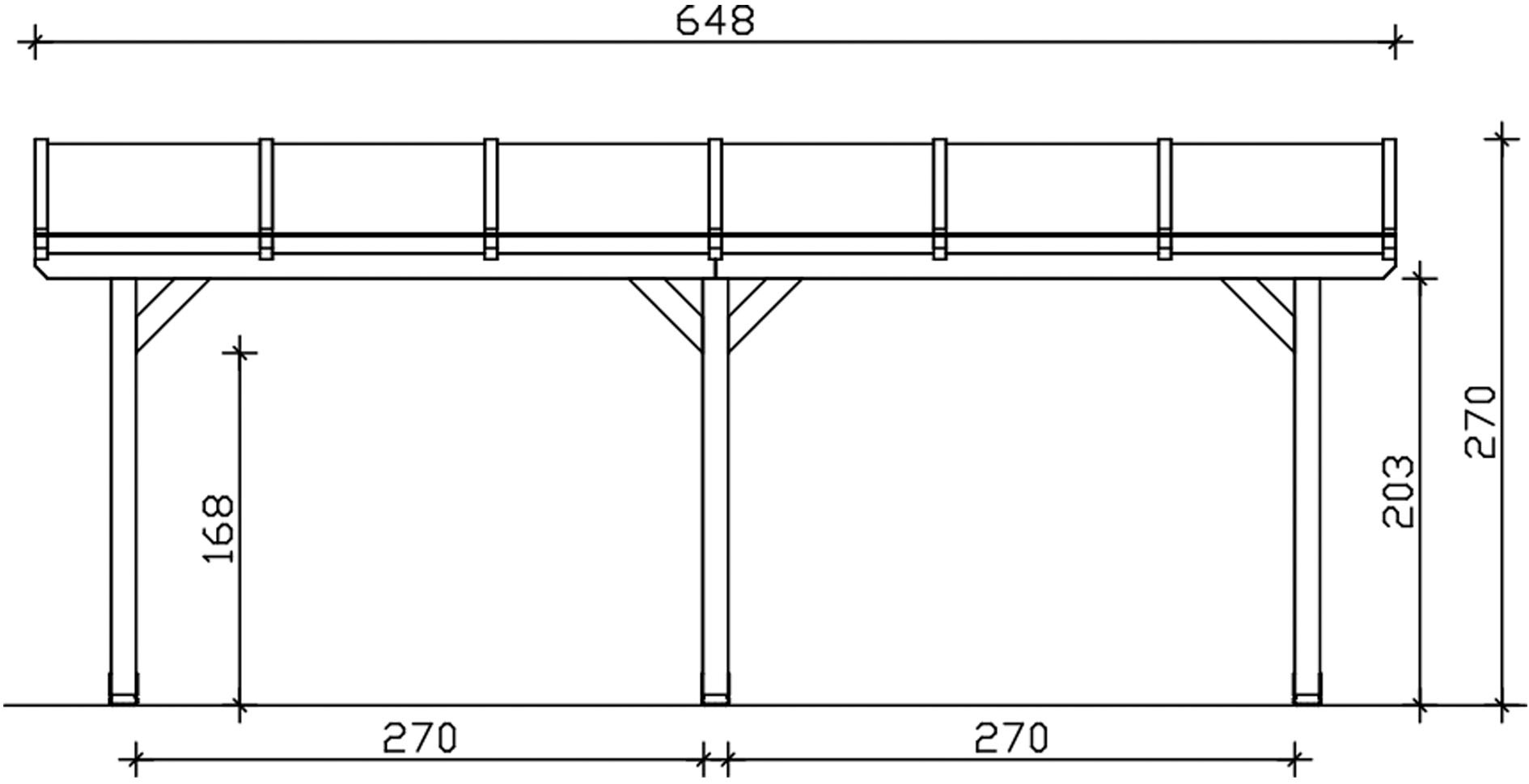 Skanholz Terrassendach »Bormio«